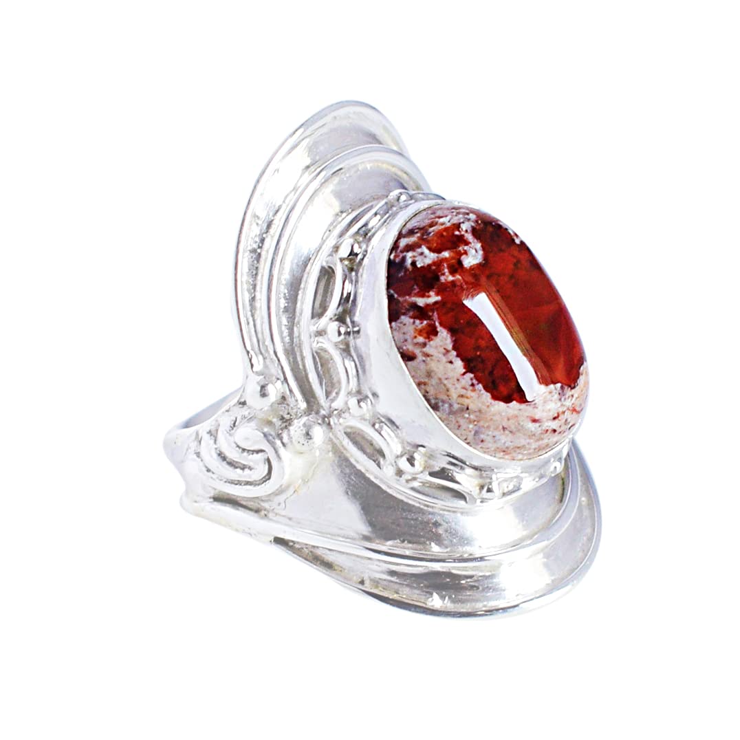 Amazing Mexican Fire Opal Gemstone Ring - 925 Sterling Silver Designer Jewelry for Women, Gift for Her, Wedding, Anniversary, Engagement