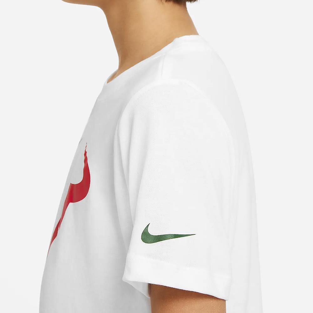 Nike Boys Rafa Tee - White Short Sleeve Cotton T-Shirt for Kids - Perfect for Sports, School & Casual Wear