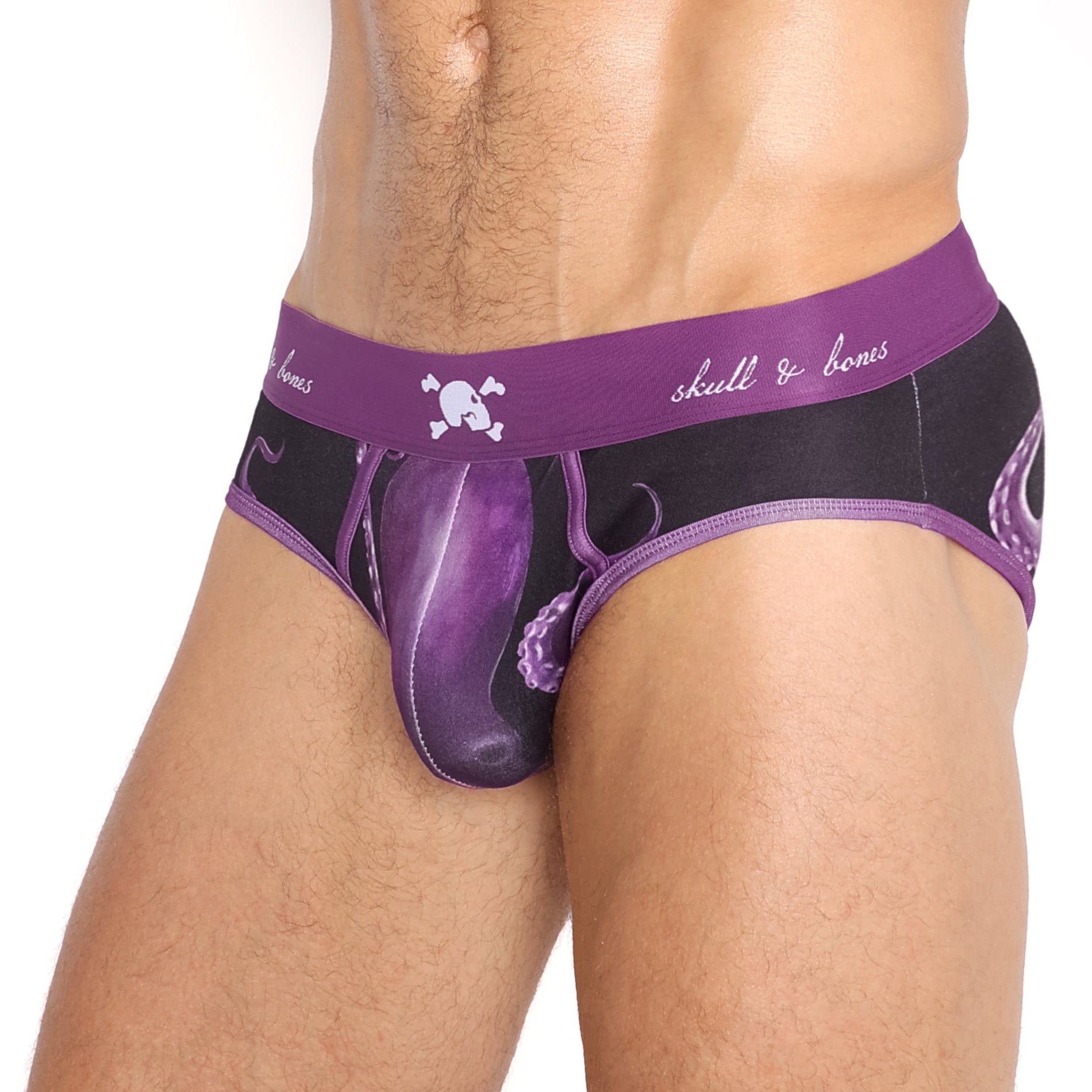 Purple Octopus Briefs - Fun & Comfortable Men's Underwear for Casual Wear, Sleep & Gifts