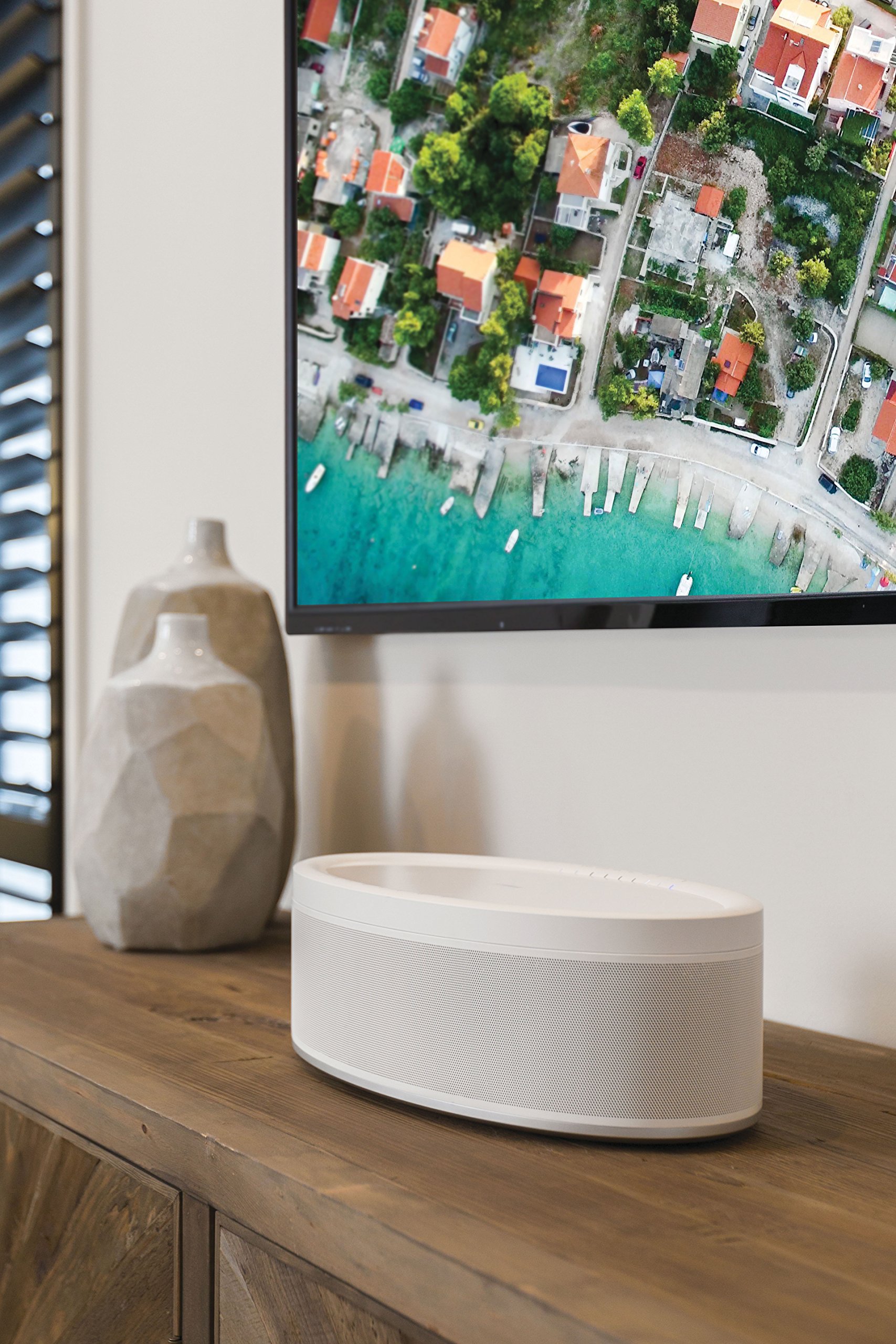 YAMAHA MusicCast 50 Wireless Bluetooth Speaker - Alexa Compatible with Multi-Room Audio, Built-In Streaming & Hi-Fi Sound - White | Perfect for Home Theater, Parties & Outdoor Entertainment