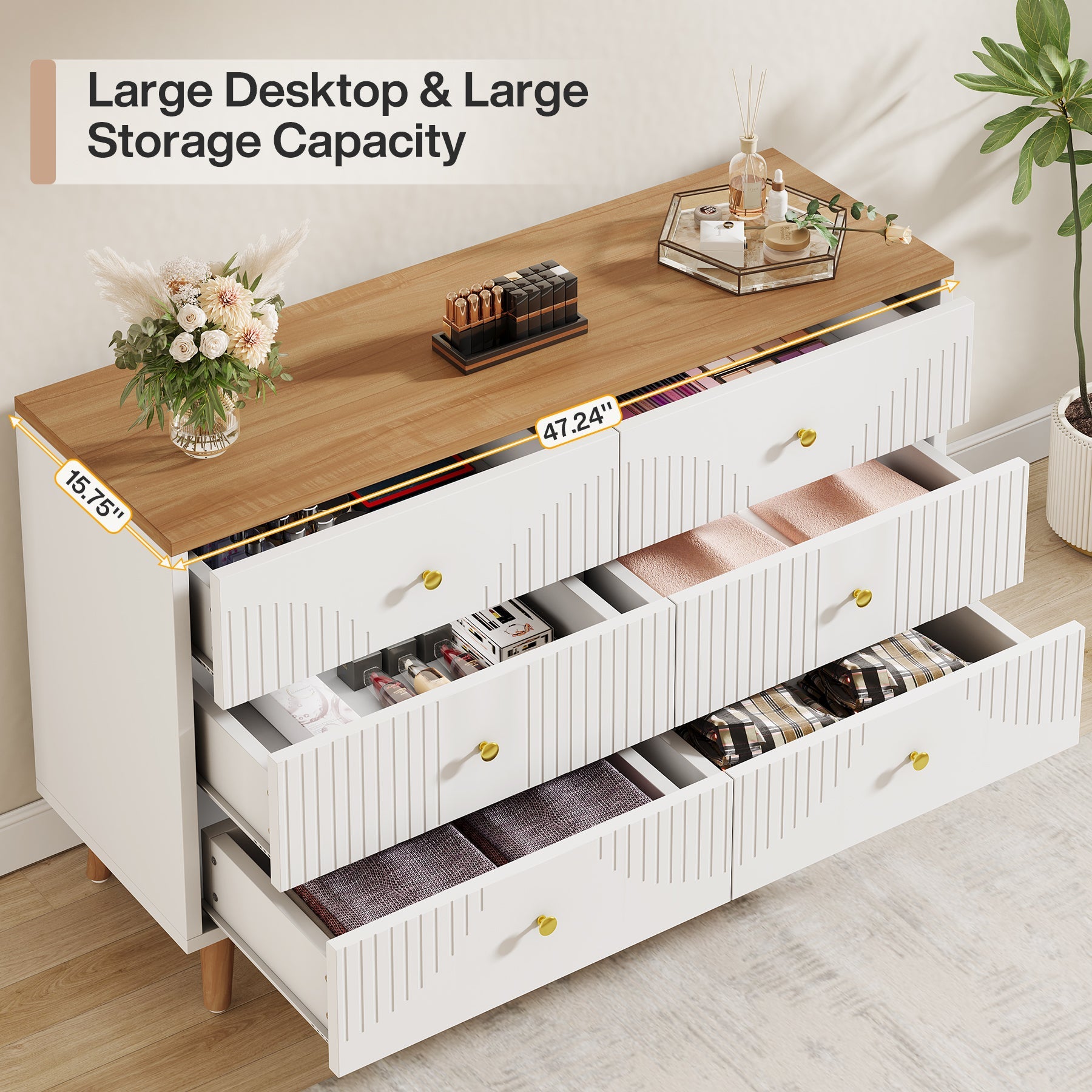 6-Drawer Dresser - 47