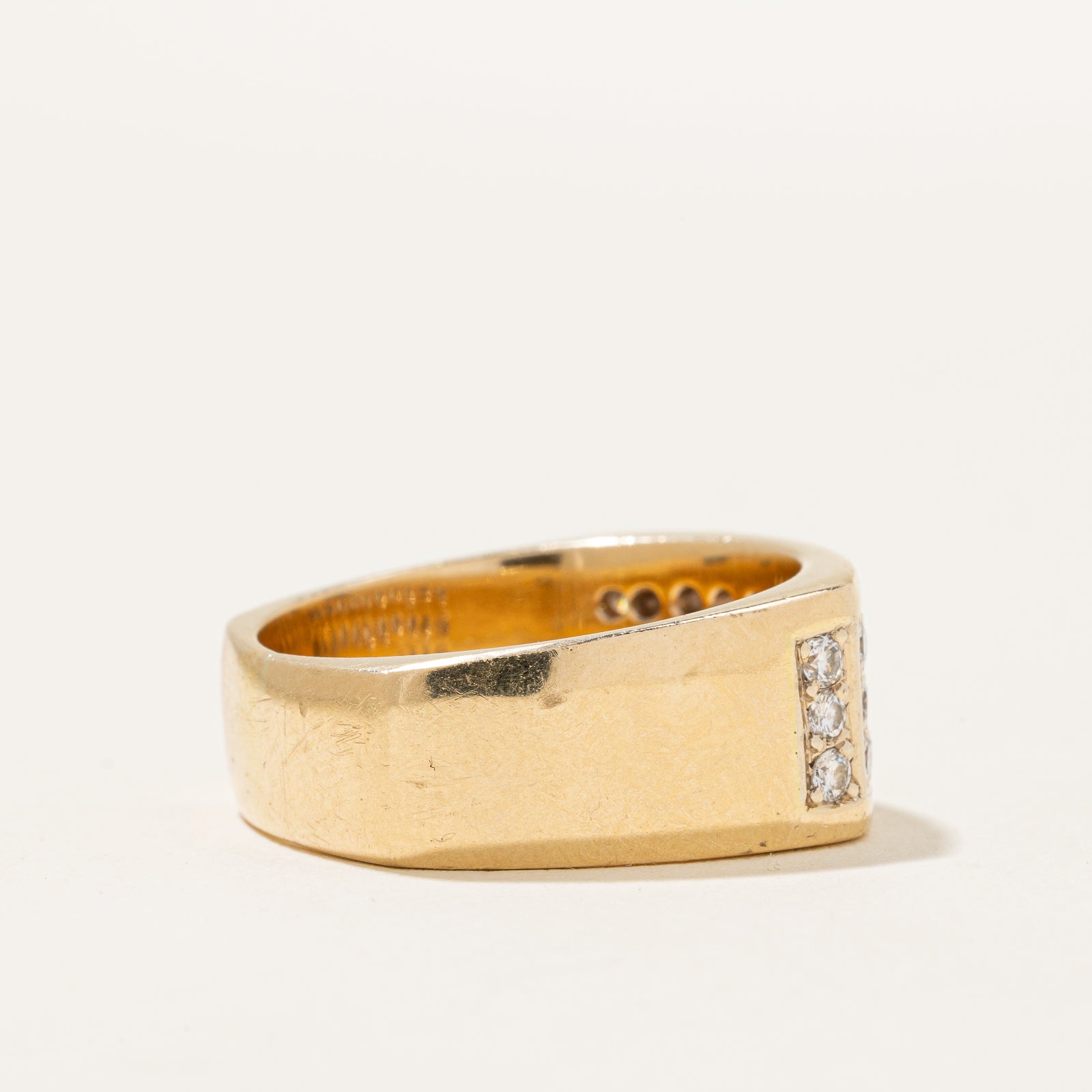 Channel Set Diamond Grid Band Ring - 1.00 Carat Total Weight (CTW) - Size 9.25 - Perfect for Engagement, Wedding & Anniversary Gifts