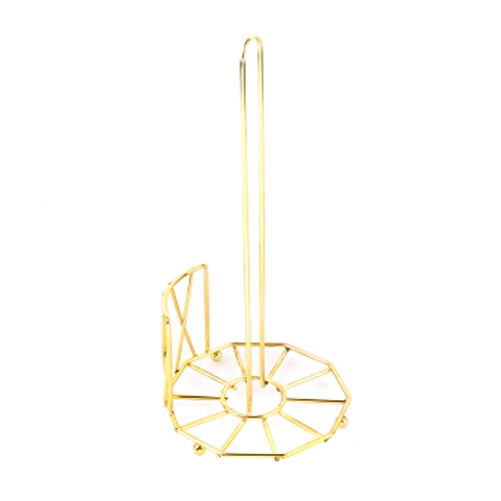 Stainless Steel Paper Towel Holder - Gold Kitchen Countertop & Dining Table Dispenser Stand for Easy Access | Perfect for Home, Office, and Restaurant Use