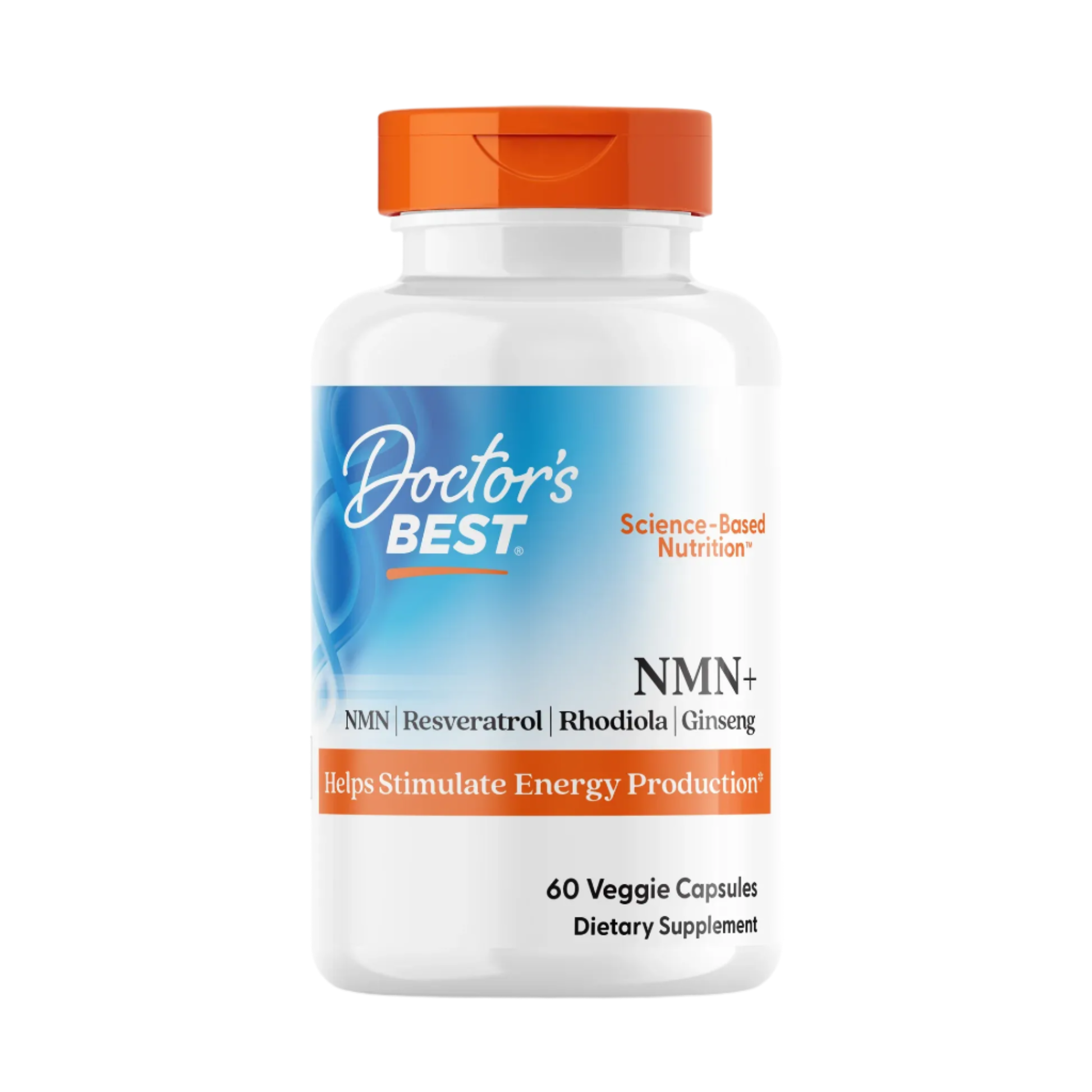 Doctor's Best NMN Complex Supplement - 500mg Nicotinamide Mononucleotide for Anti-Aging & Cellular Energy - Supports Healthy Metabolism & Longevity - Daily Wellness Supplement for Men & Women
