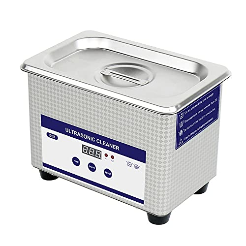 800ml 35W Digital Ultrasonic Cleaner for Jewelry, Eyeglasses, Watches & Small Parts - Professional Commercial Mini Cleaning Machine for Home & Business Use - Perfect for Cleaning Rings, Coins, Dentures & Electronic Components