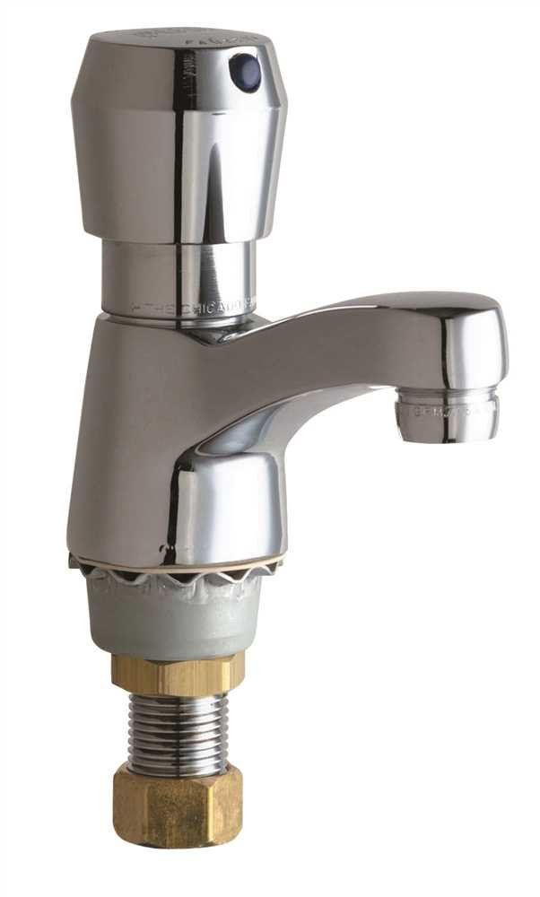 Chrome Plated Single Hole Bathroom Faucet with Metering Valve - Perfect for Modern Sink Installation & Water Conservation