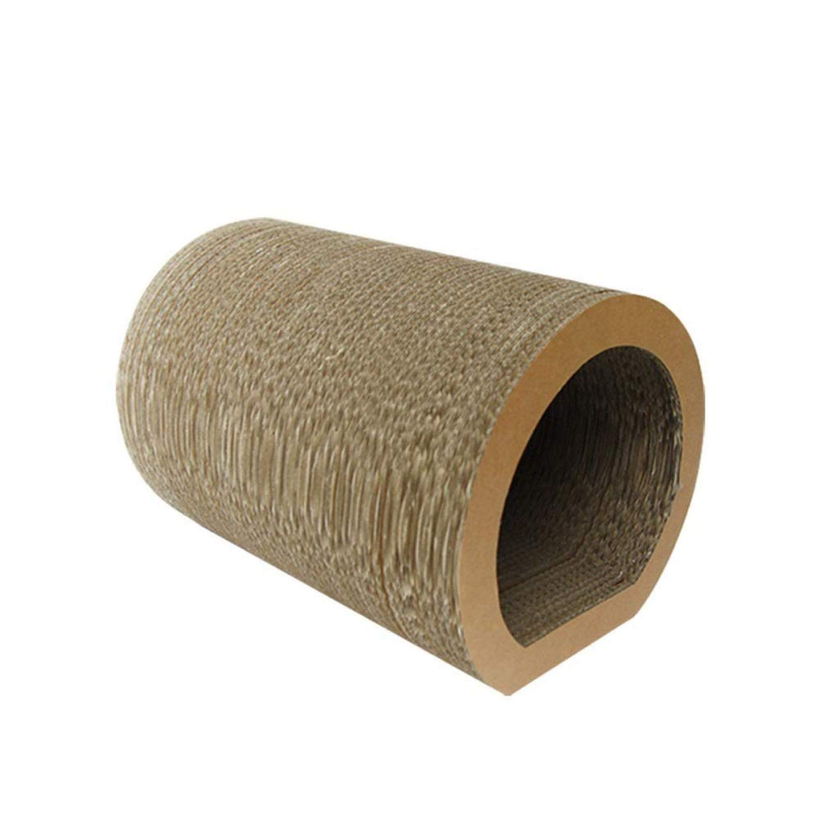 Premium Brown Corrugated Cardboard Cat Scratching Board - Durable Tunnel Shape Cat Scratcher for Indoor Cats - Perfect Gift for Cat Lovers - Ideal for Playtime, Exercise & Furniture Protection