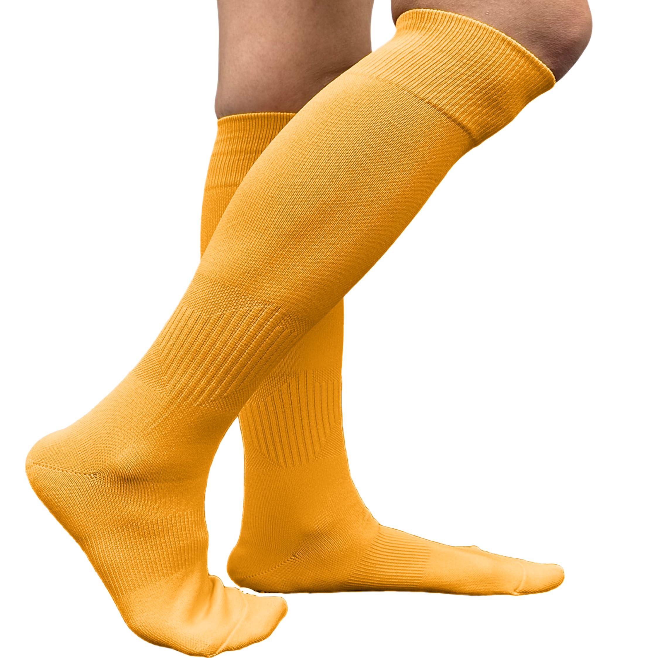 COUVER Affordable Polyester Soccer Knee High Socks - Breathable Sports Team Socks for Men & Women - Perfect for Soccer, Running, and Gym Workouts