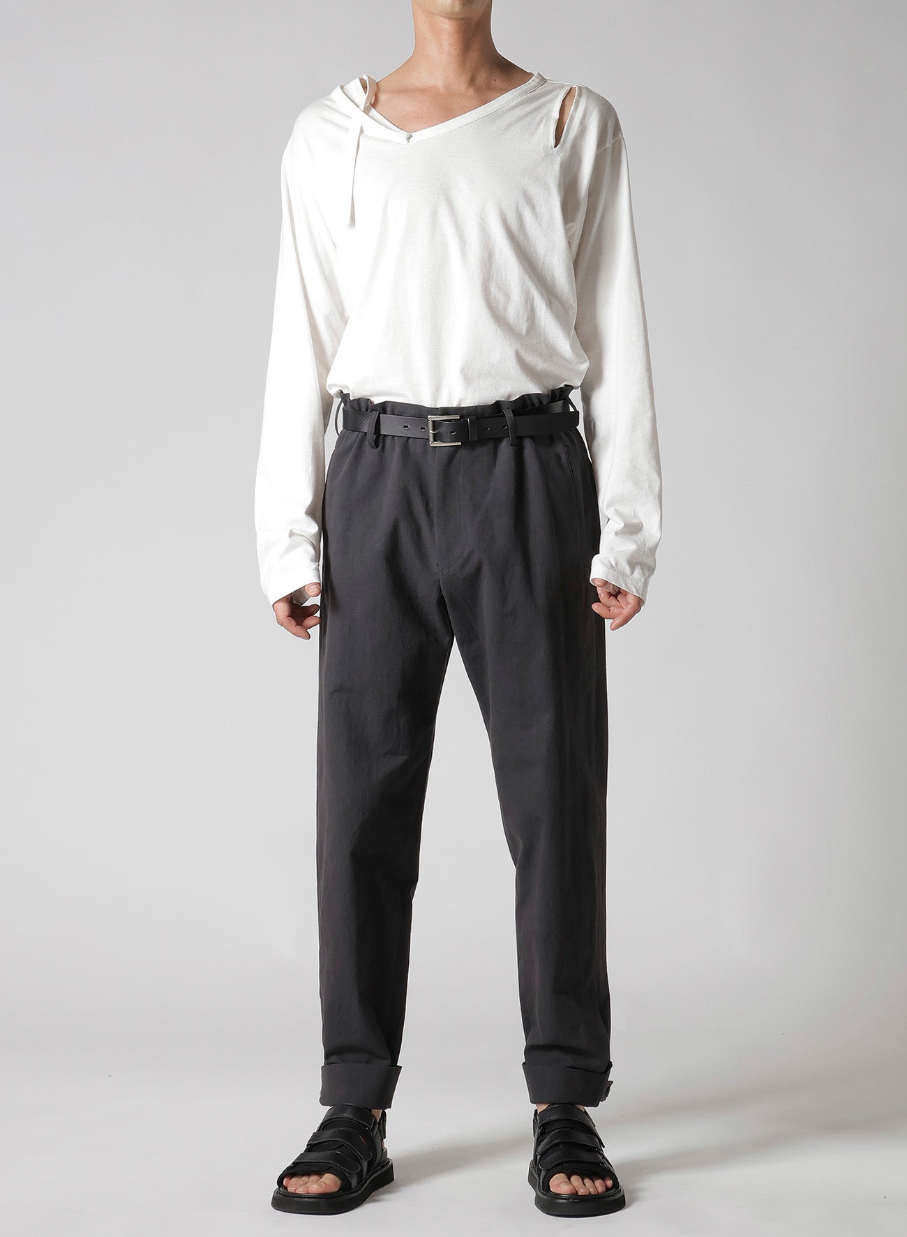 Slim Fit Poplin Pants with Tab Detail - Stylish & Comfortable for Casual Wear, Office & Travel