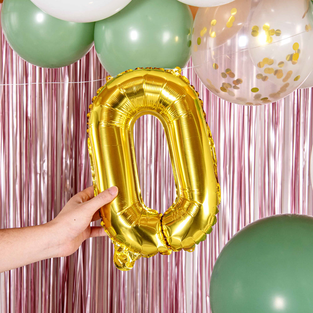 Balloonify Gold Mylar Number 0 Balloon - 16 Inch Large Foil Balloon for Birthday Parties, Baby Showers & Anniversary Celebrations (1 Count)