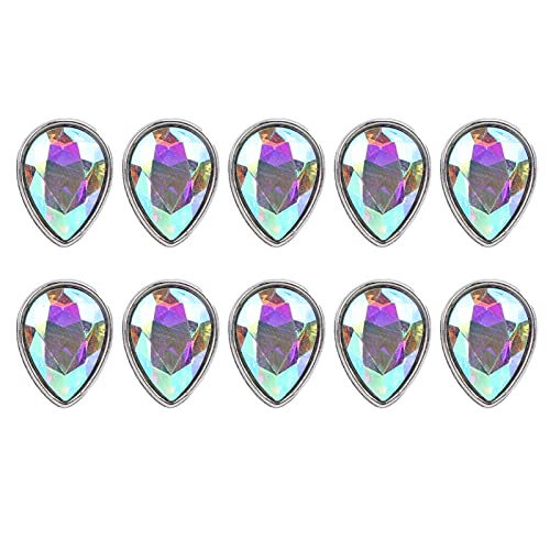 Handmade Rhinestones for Crafts & Fashion - AB Color Patchable Eye Rhinestones for Clothing, DIY & Family Use | Perfect for Costumes, Wedding Dresses & Home Decor
