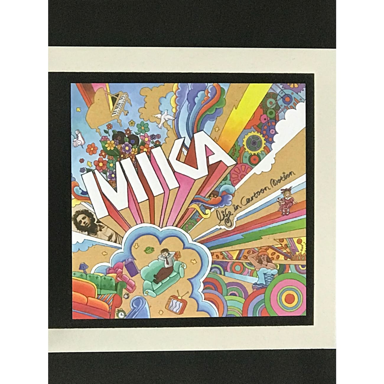 MIKA Life In Cartoon Motion BPI Platinum Album Award - Certified Music Collectible for Fans & Display - Perfect for Home Decor, Music Rooms & Gift Giving