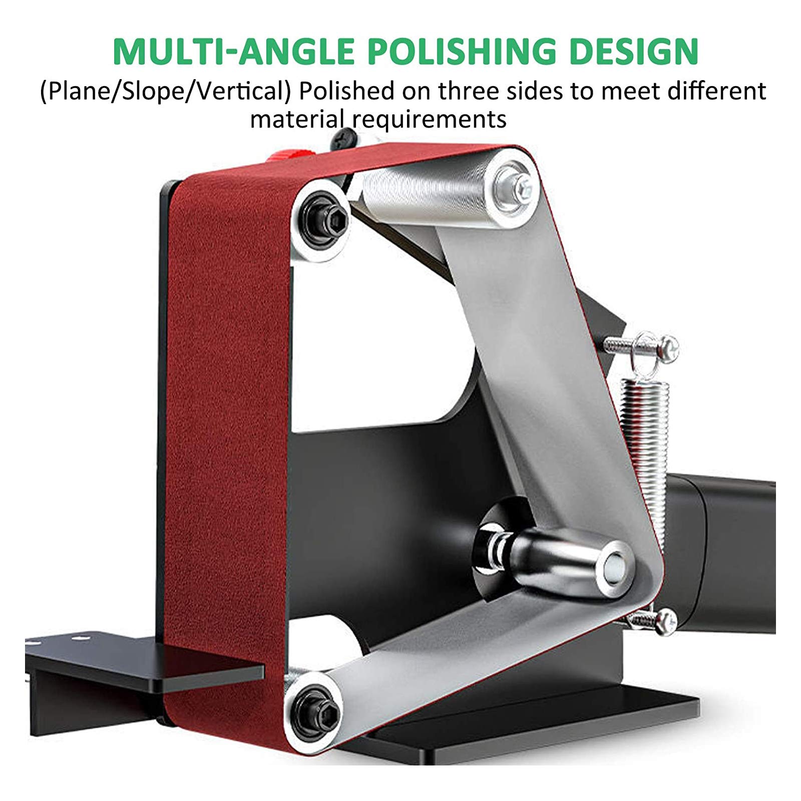 ZJDYDY M10 Woodworking Belt Sander Spindle Grinder Accessory Kit - 50mm Belt Width for Wood, Metal & Stainless Steel Polishing & Grinding (Fits M10/M14) - Perfect for DIY Projects, Furniture Making & Metalworking