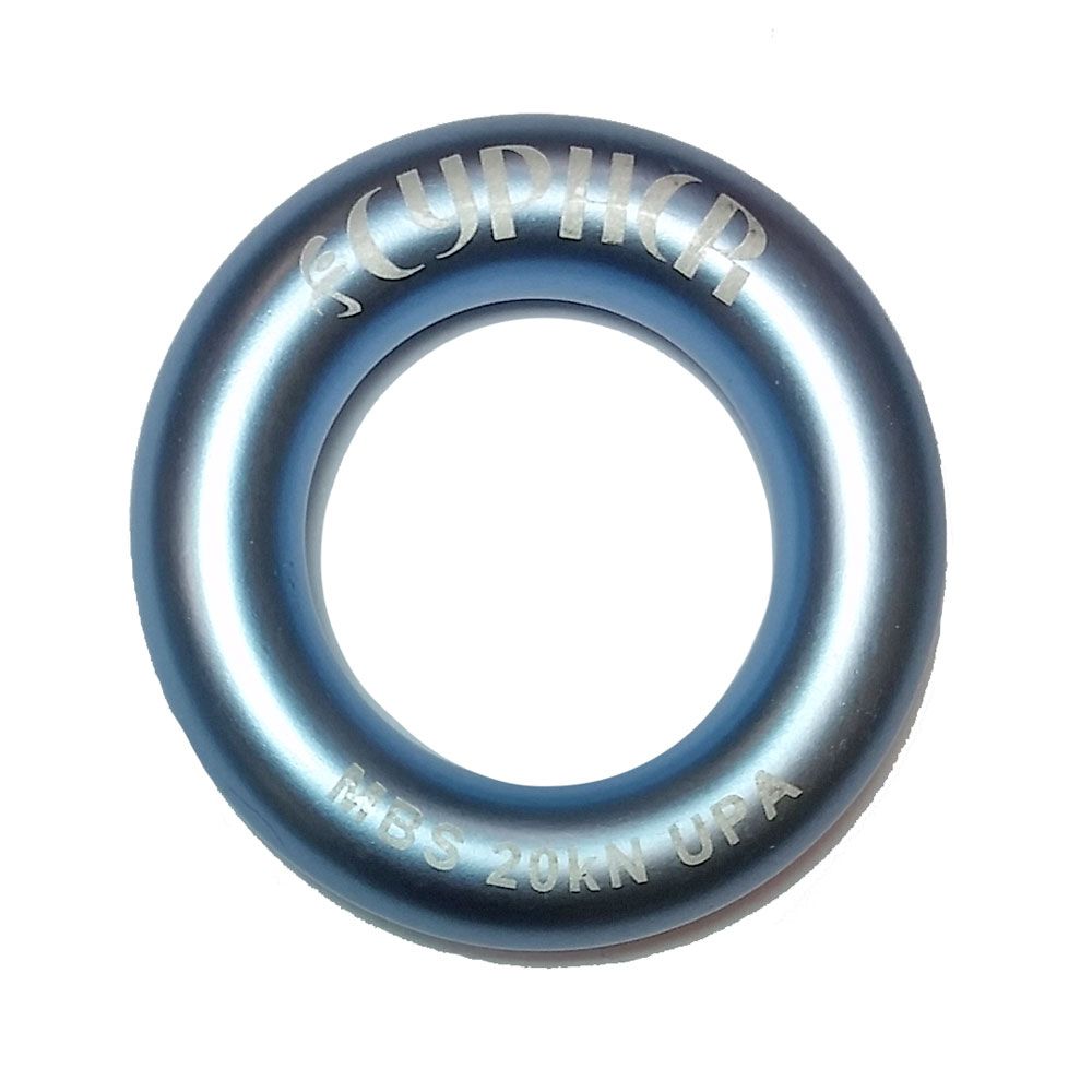 Cypher Rappel Ring - Lightweight Aluminum Climbing Gear for Rock Climbing, Rappelling & Rescue Operations | Outdoor Adventure Equipment