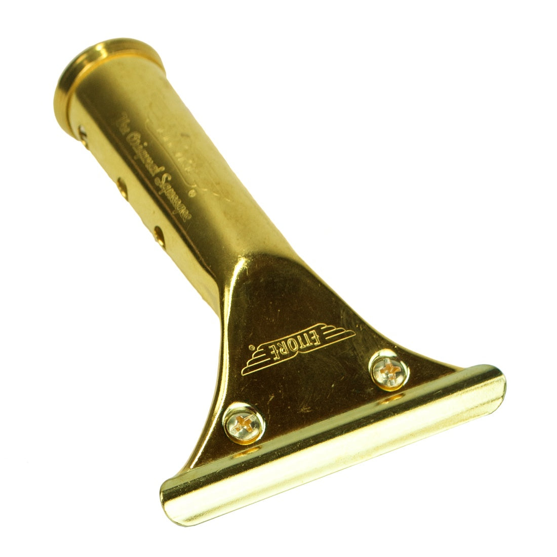 Ettore Master Brass Squeegee Handle - Heavy Duty Window Cleaning Tool for Professional Use - Perfect for Home, Office, and Commercial Window Washing
