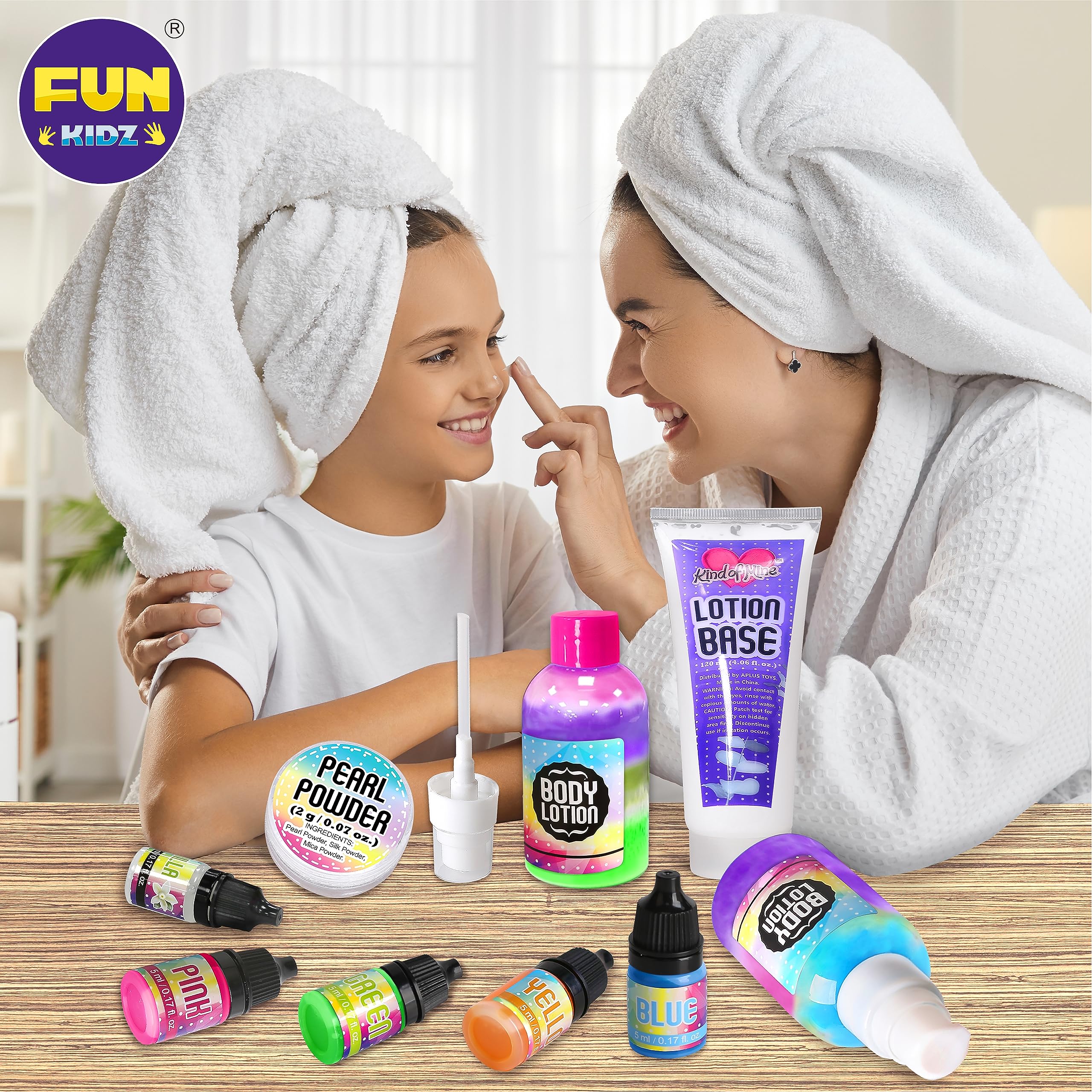 FunKidz STEM Makeup Maker Kit - DIY Body Lotion Science Kit for Kids, Girls Educational Toy | Perfect for Birthday Gifts & STEM Learning Activities