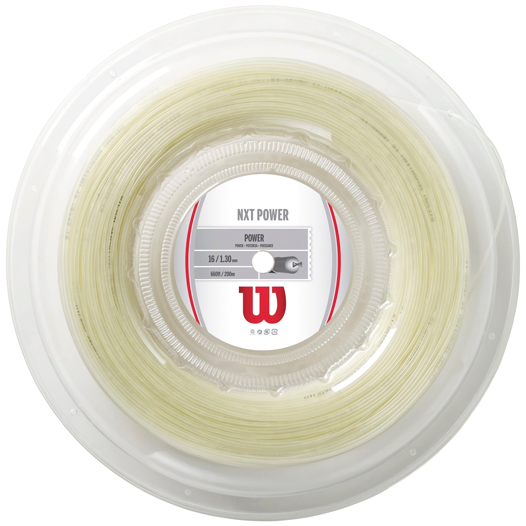 Wilson NXT Power Tennis String - High-Performance Tennis Racket String for Enhanced Control & Durability | Perfect for Competitive Play & Training Sessions