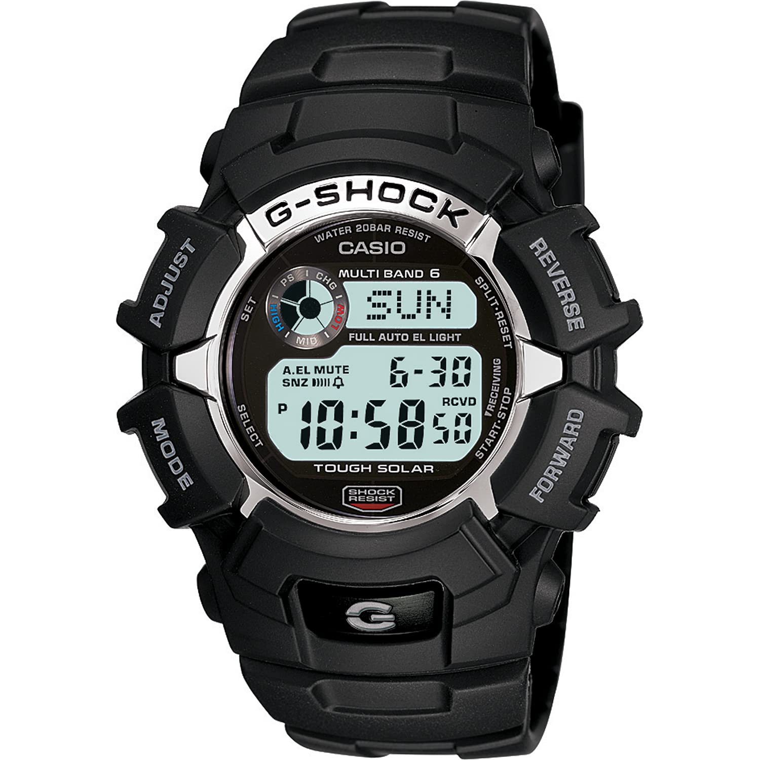 Casio G-Shock GW2310-1 Men's Solar Atomic Digital Watch - Shock Resistant, Waterproof, Multi-Band 6 Atomic Timekeeping - Perfect for Outdoor Sports, Hiking & Military Use