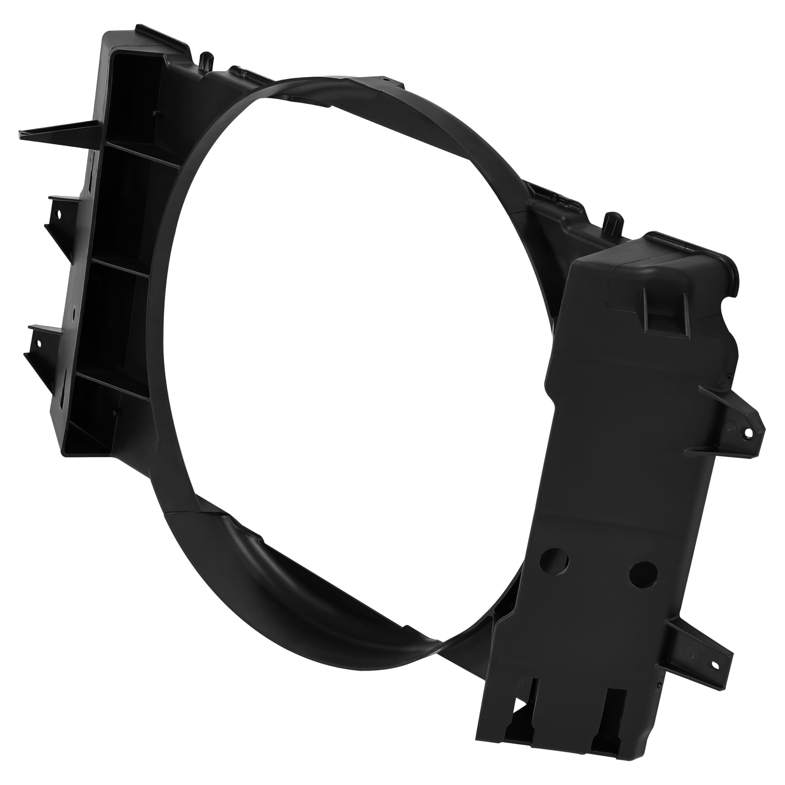 HECASA Replacement Fan Shroud for 1994-2002 Dodge Ram 2500 3500 - Compatible with 52028003AB - Durable Glass Fiber Reinforced Polypropylene Radiator Cooling Fan Cover (Black) - Perfect for Engine Cooling System Maintenance & Repair