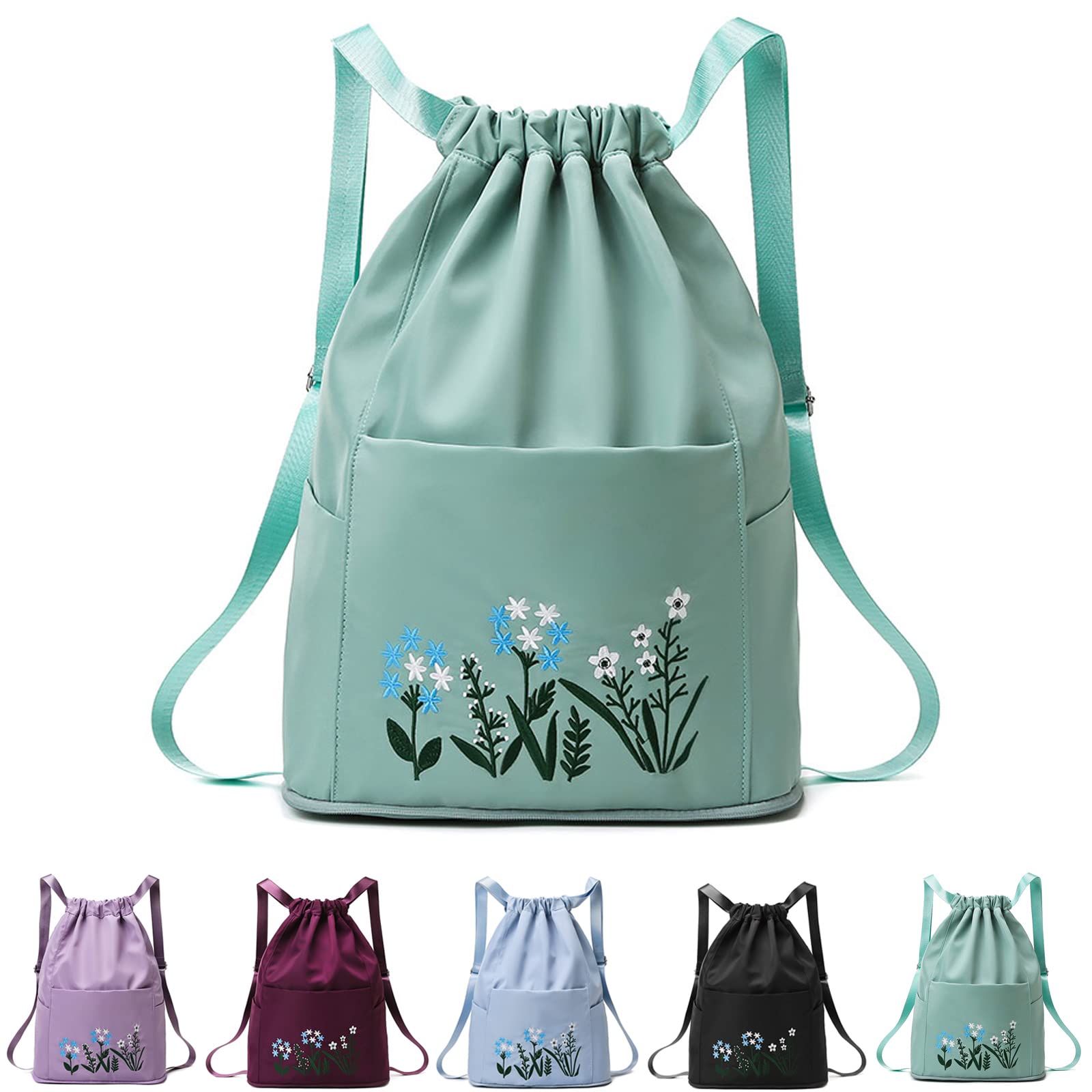 Large Capacity Foldable Travel Duffle Bag for Women - Waterproof Portable Carry-On Luggage with Shoulder Strap (Green) | Perfect for Gym, Weekend Trips & Airplane Travel