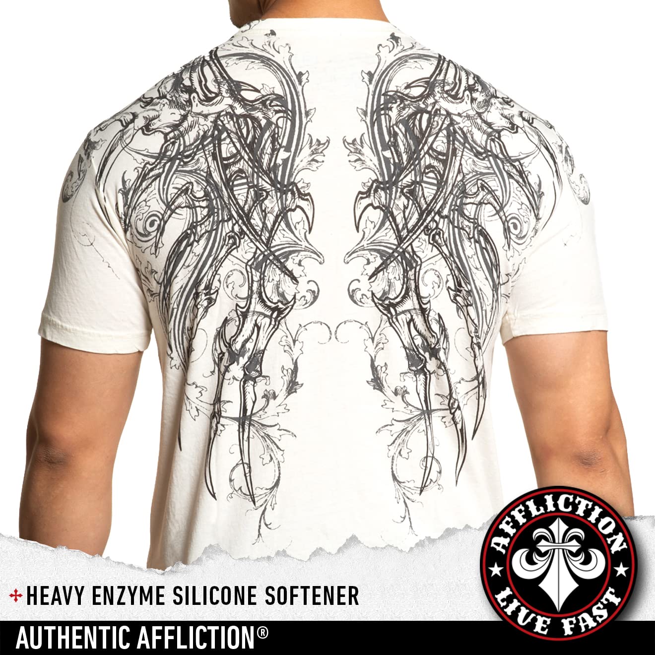 Affliction Men's T-Shirts - Core Classic Graphic Tees for Casual Wear & Street Style | Perfect for Everyday Outfits, Gym, and Night Out