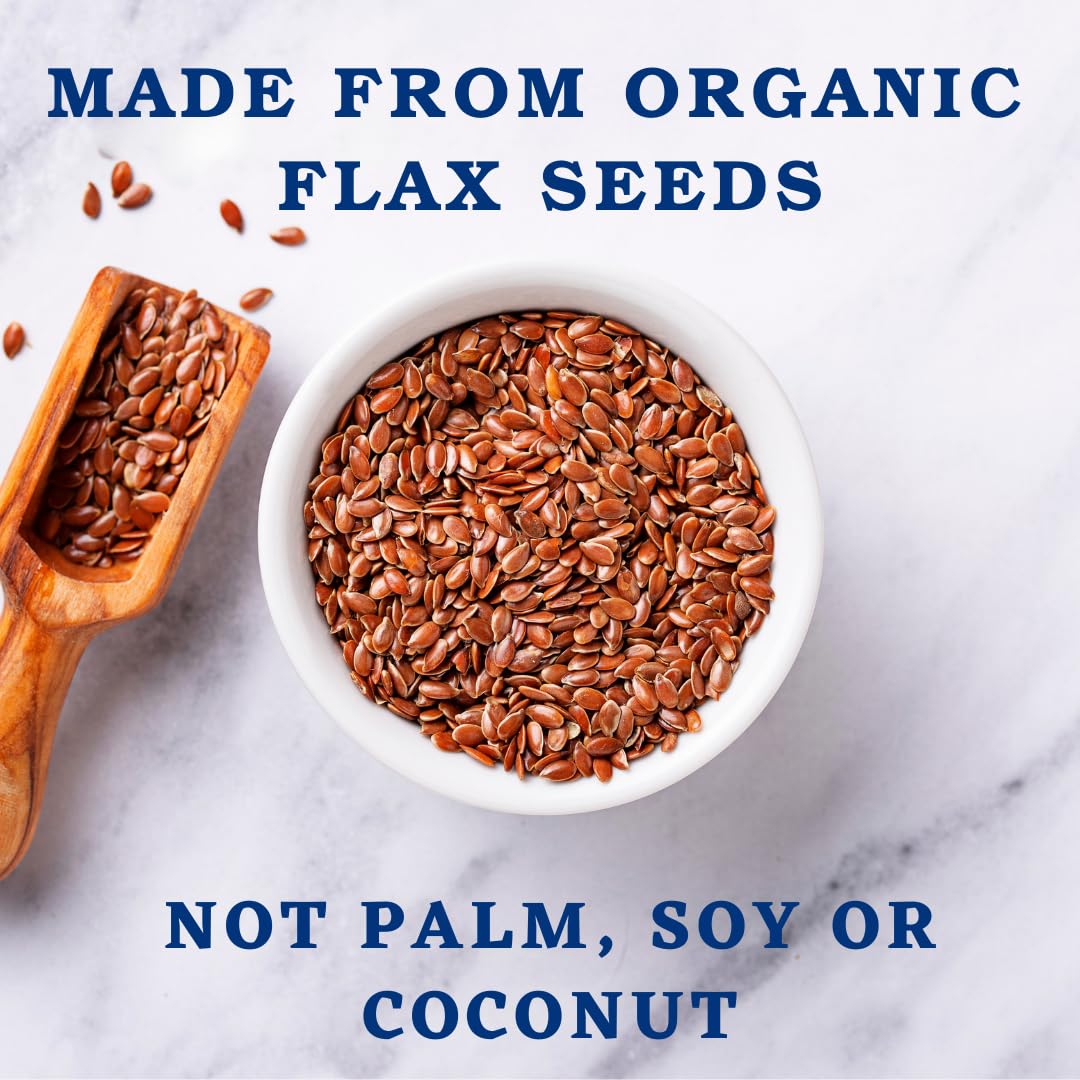 Organic Flax Seed & Vegetable Glycerin for DIY Soap Making - Moisturizing Natural Ingredient for Creams, Shampoos & Conditioners - Palm-Free Skincare Solution for Dry Hair & Sensitive Skin Care