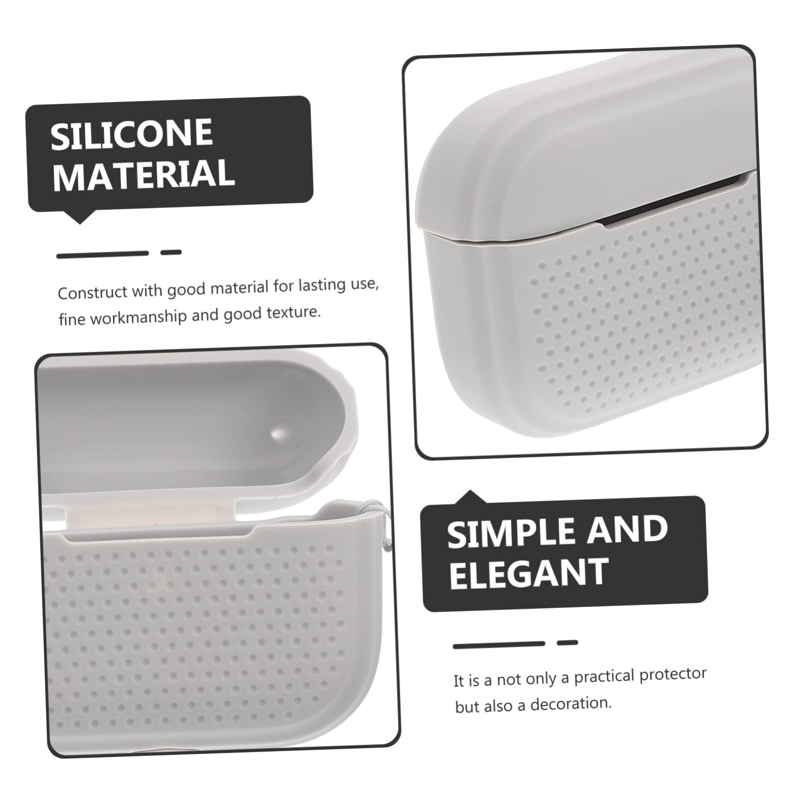 OSALADI 2-Pack Protective Earphone Case - Durable Earbuds Storage Box with Decorative Design, Portable Carrying Sleeve for AirPods & Wireless Earbuds - Perfect for Travel, Gym & Daily Use