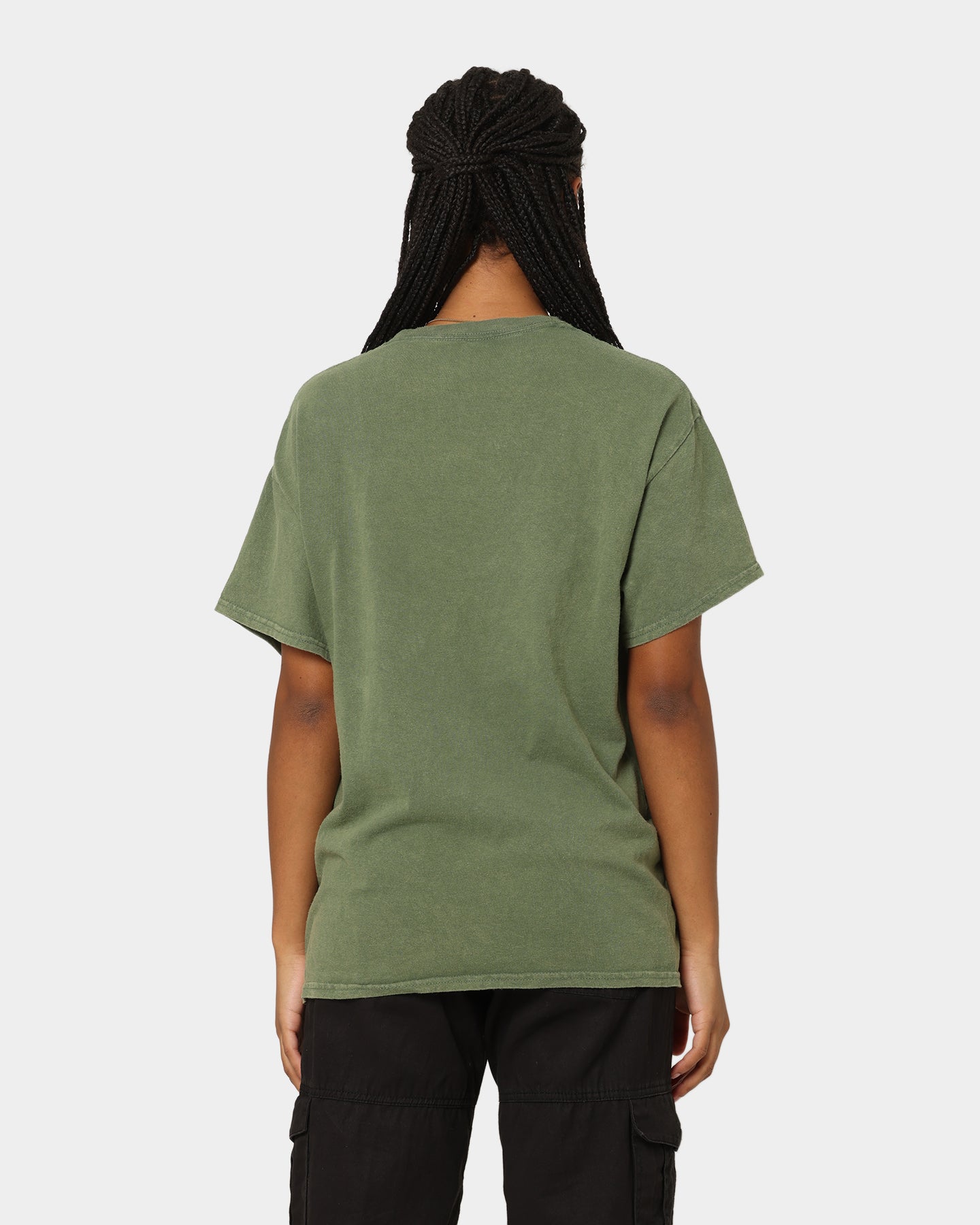 American Thrift X Daria Sick Sad World Graphic T-Shirt - Vintage Military Green Tee for Casual Wear, Street Style & 90s Nostalgia Fashion