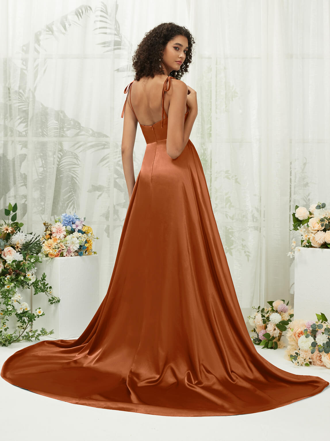 Cooper Satin Sweetheart Neckline Adjustable Strap Formal Gown with Hidden Pocket - Perfect for Prom, Evening Party & Special Occasions