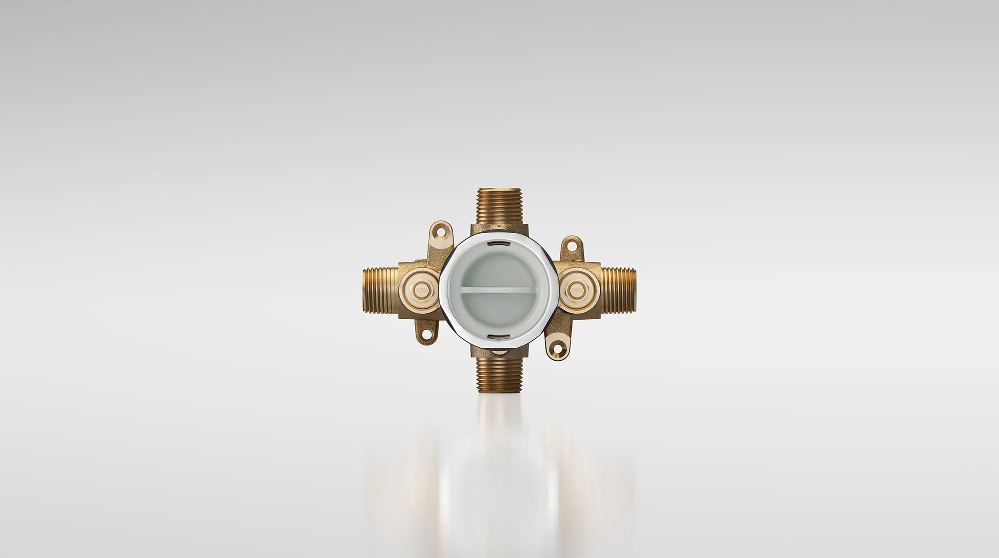 Flash® Universal Shower Rough-In Valve with Inlets/Outlets & Screwdriver Stops - Perfect for Bathroom Remodeling and DIY Plumbing Installations