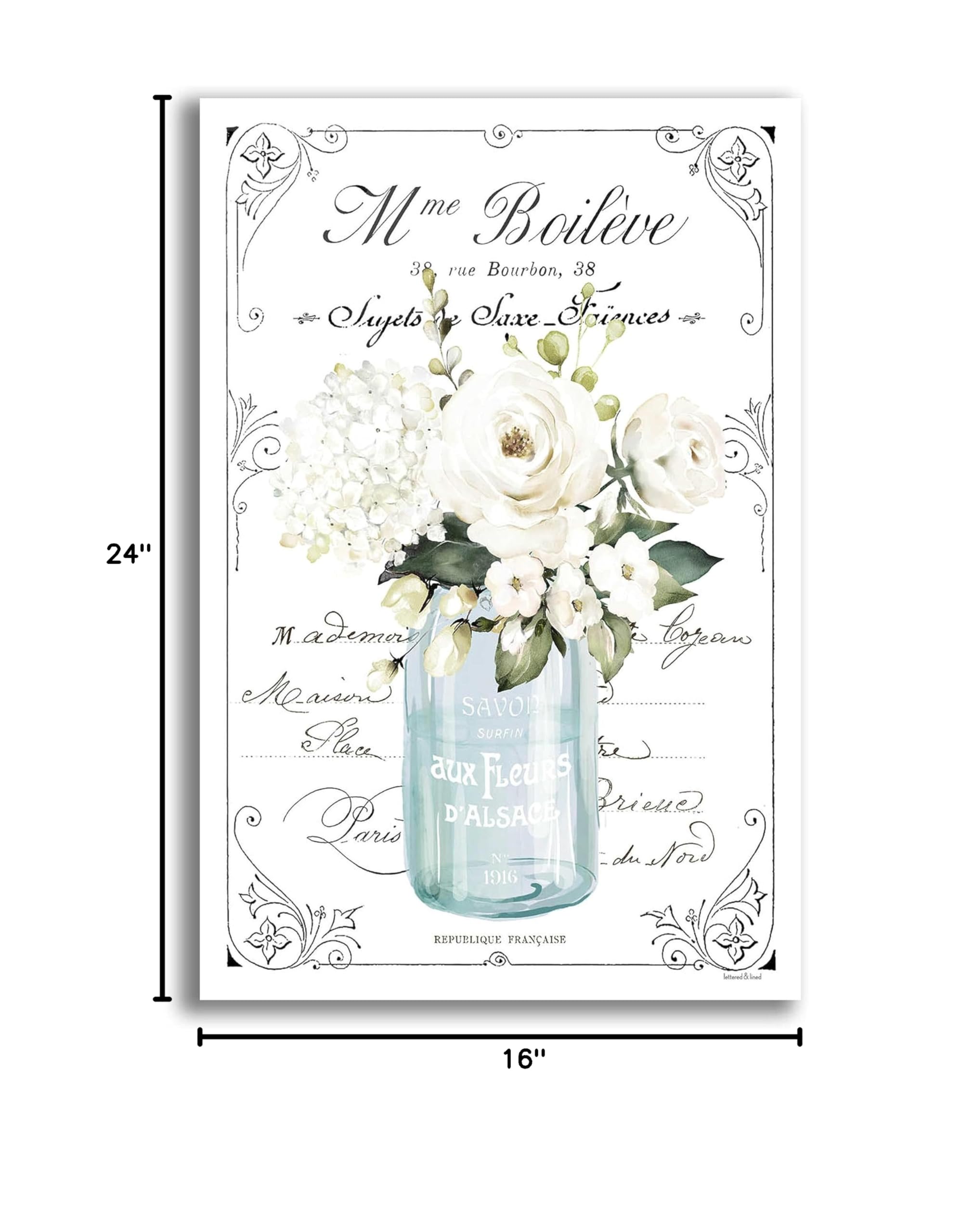 French Bathroom Wall Art Set II - 16