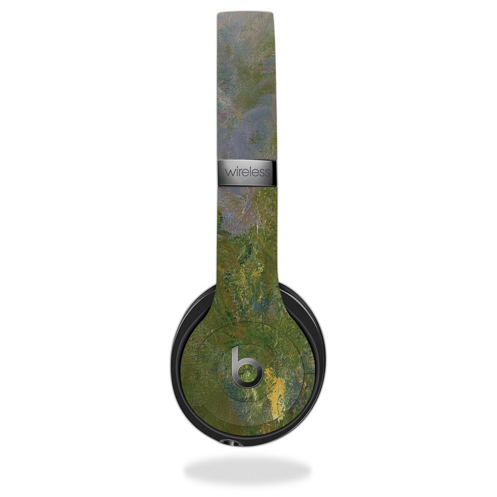 MightySkins Vinyl Decal Wrap Cover for Beats Solo 3 Wireless Headphones - Water Lilies Design | Protective & Durable Skin | Easy to Apply & Remove | Made in USA | Perfect for Gym, Travel & Daily Use