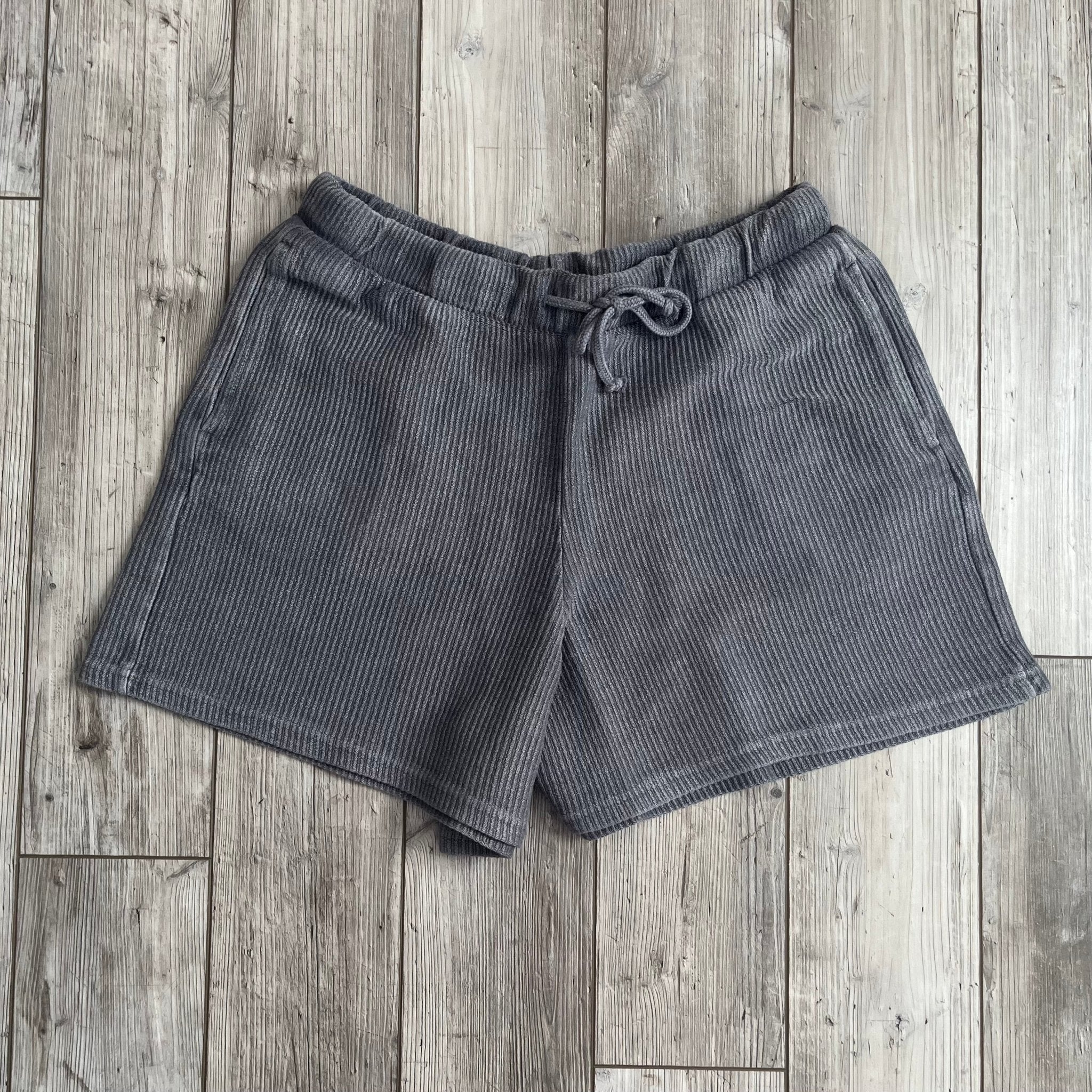 Smoke Corded Shorts for Men - Comfortable Cotton Casual Shorts with Pockets | Perfect for Summer, Gym, and Outdoor Activities