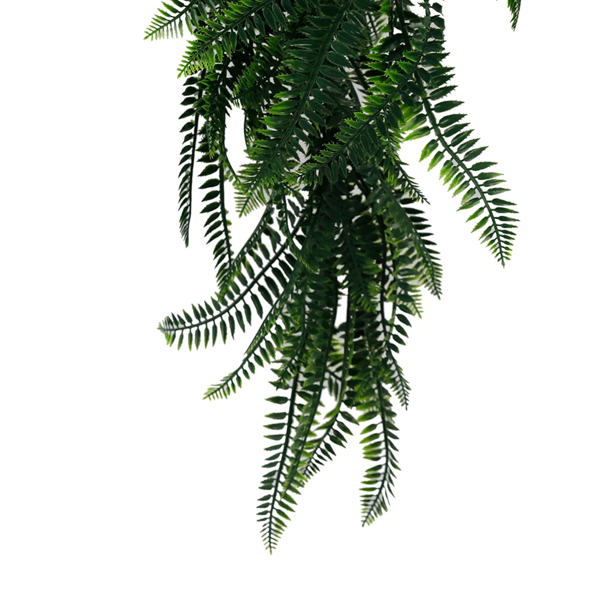 UV Resistant & Fire Rated Artificial Hanging Boston Fern Garland - 27cm x 84cm - Perfect for Indoor/Outdoor Decor, Wedding Centerpieces & Home Styling