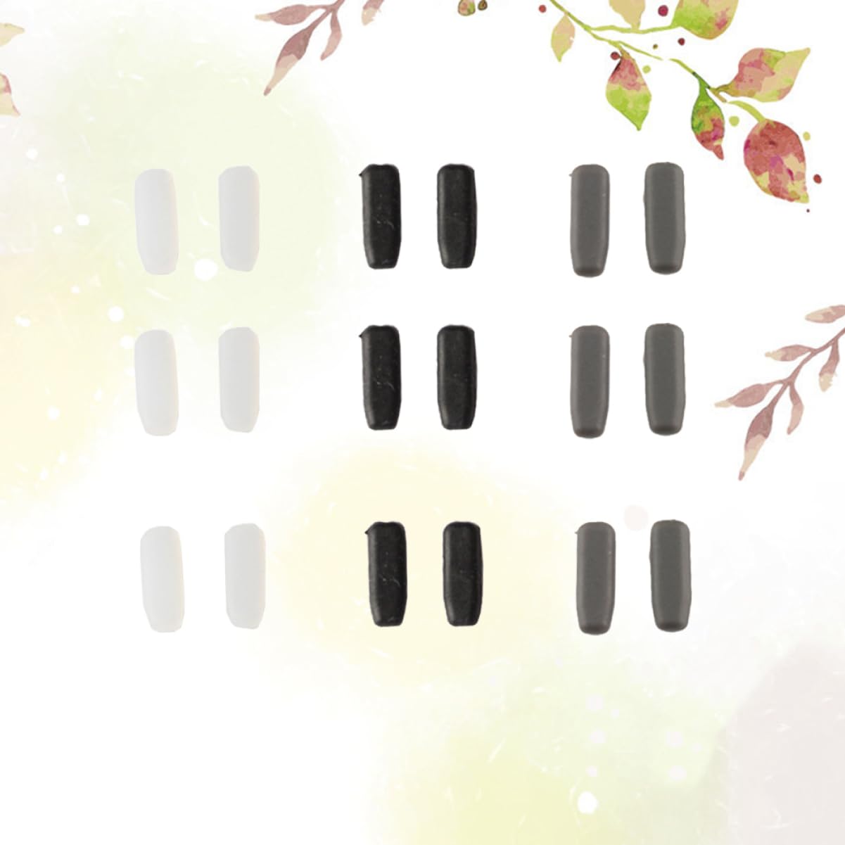 Lurrose 27 Pairs Silicone Nose Pads for Glasses & Sunglasses - Anti-Slip Nose Grips, Comfortable Replacement Pads for Eyewear - Perfect for Reading, Driving, and Outdoor Activities