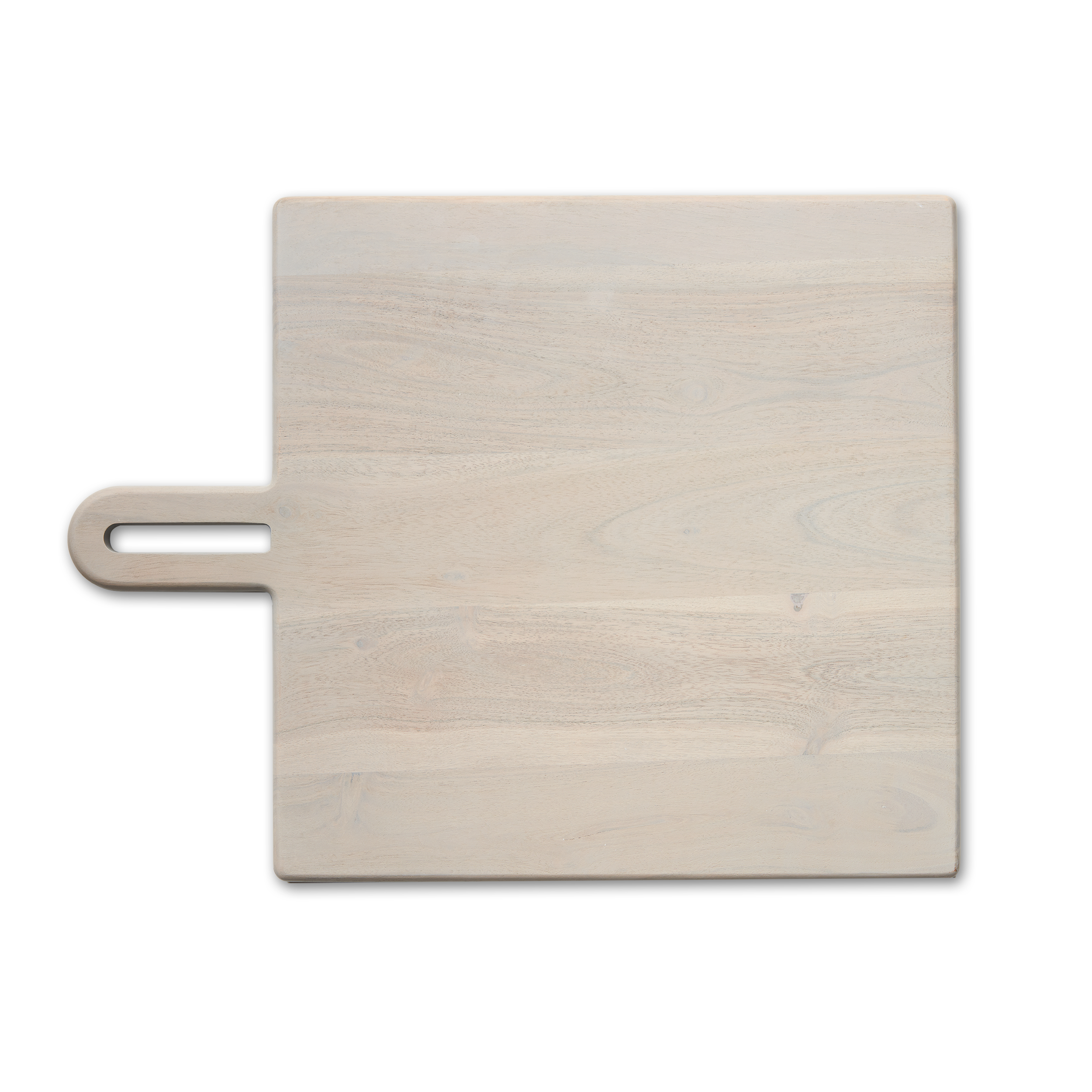 Premium Gray Acacia Wood Cutting Board with Handle - Unfinished 18