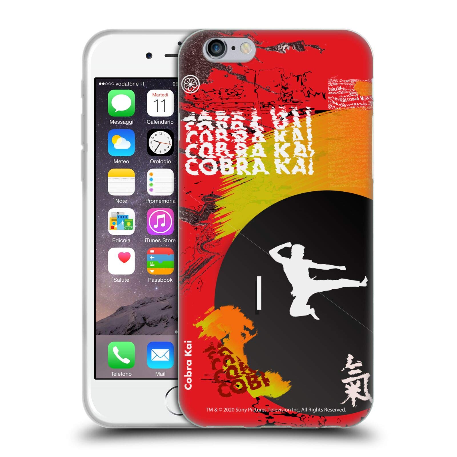 Official Cobra Kai Season 1 Art Soft Gel Case for iPhone 6/6s - Durable Protective Phone Cover with Licensed Designs - Perfect for Karate Fans & Netflix Show Lovers