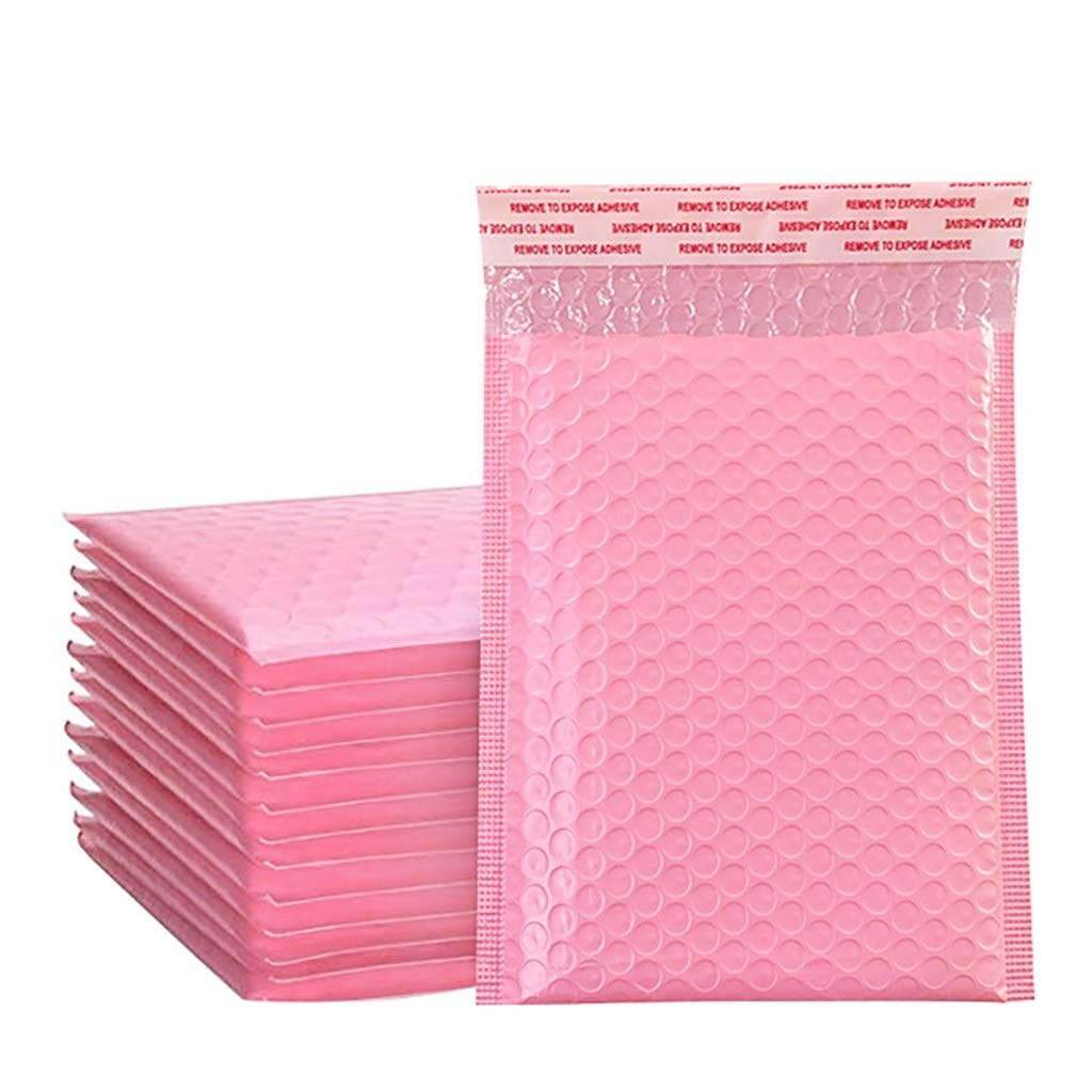 50/100PCS Poly Bubble Mailers - Padded Waterproof Shipping Envelopes for Ecommerce, Small Business & Online Sellers - Perfect for Shipping Jewelry, Books, Cosmetics & Fragile Items
