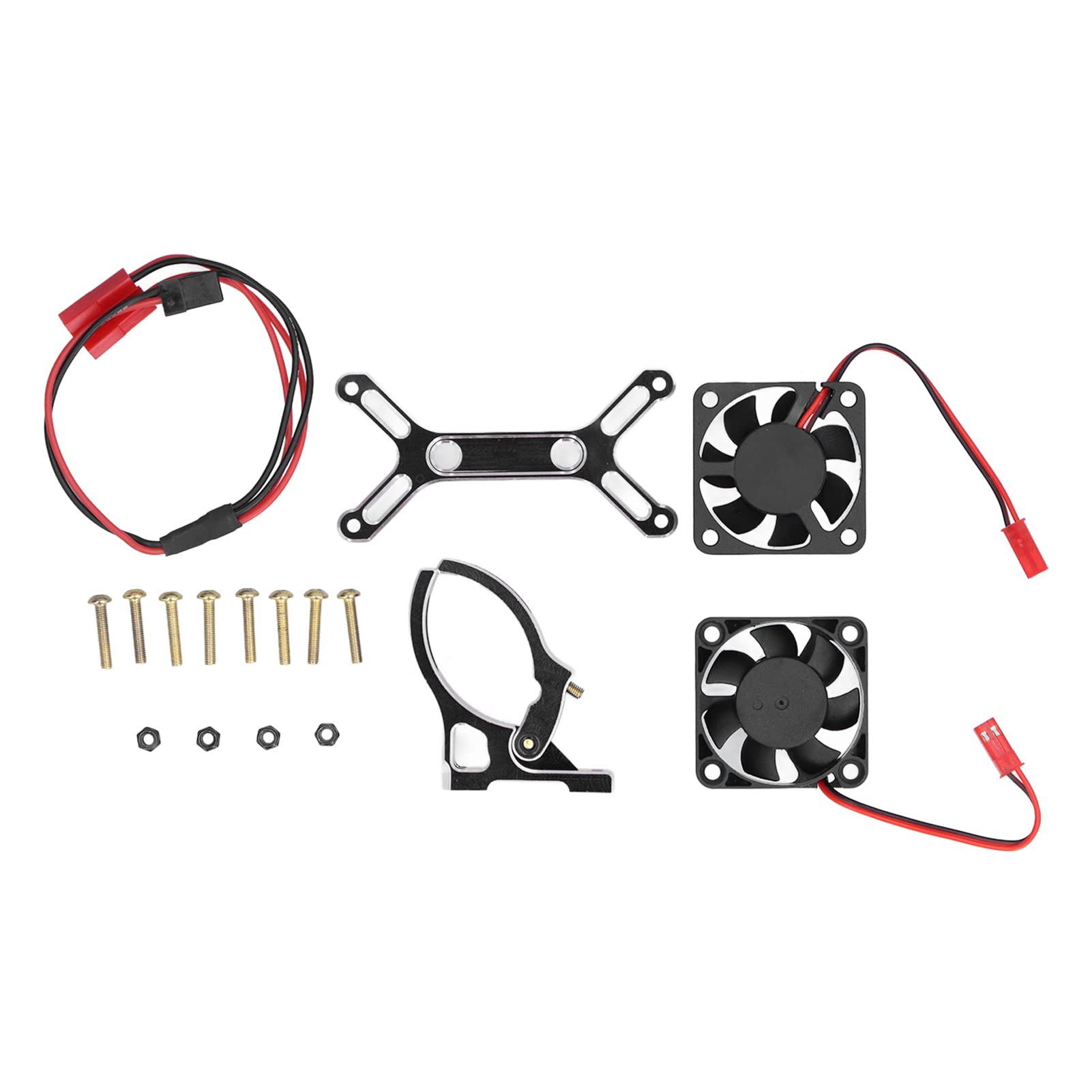 Shanrya 4985 1717 High-Performance Brushless Motor Cooling Fan - Lightweight & Easy Installation for 1/5 RC Cars (Black) | Perfect for Off-Road Racing, Drifting & High-Speed RC Car Cooling