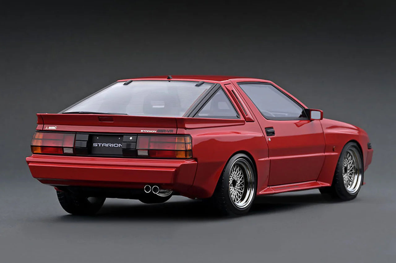 1:18 Scale Mitsubishi Starion 2600 GSR VR (E 187A) Diecast Model Car - Red Collectible Vehicle for Display & Racing Enthusiasts - Perfect for Home Office Decor, Car Shows & Gift Giving