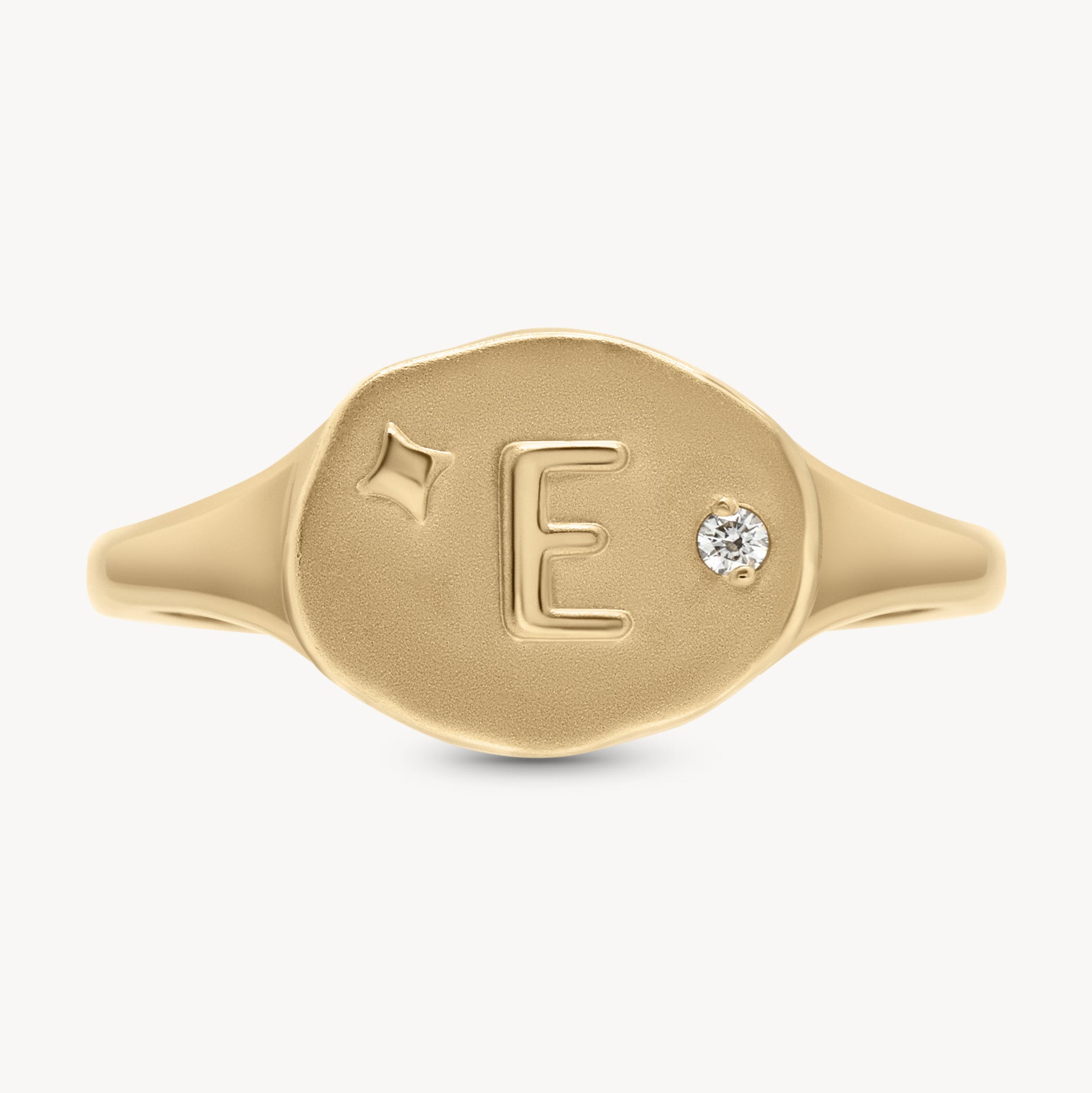 Athena Initial Ring - Personalized Silver Name Ring for Women, Custom Engraved Jewelry Gift - Perfect for Birthdays, Anniversaries & Everyday Wear