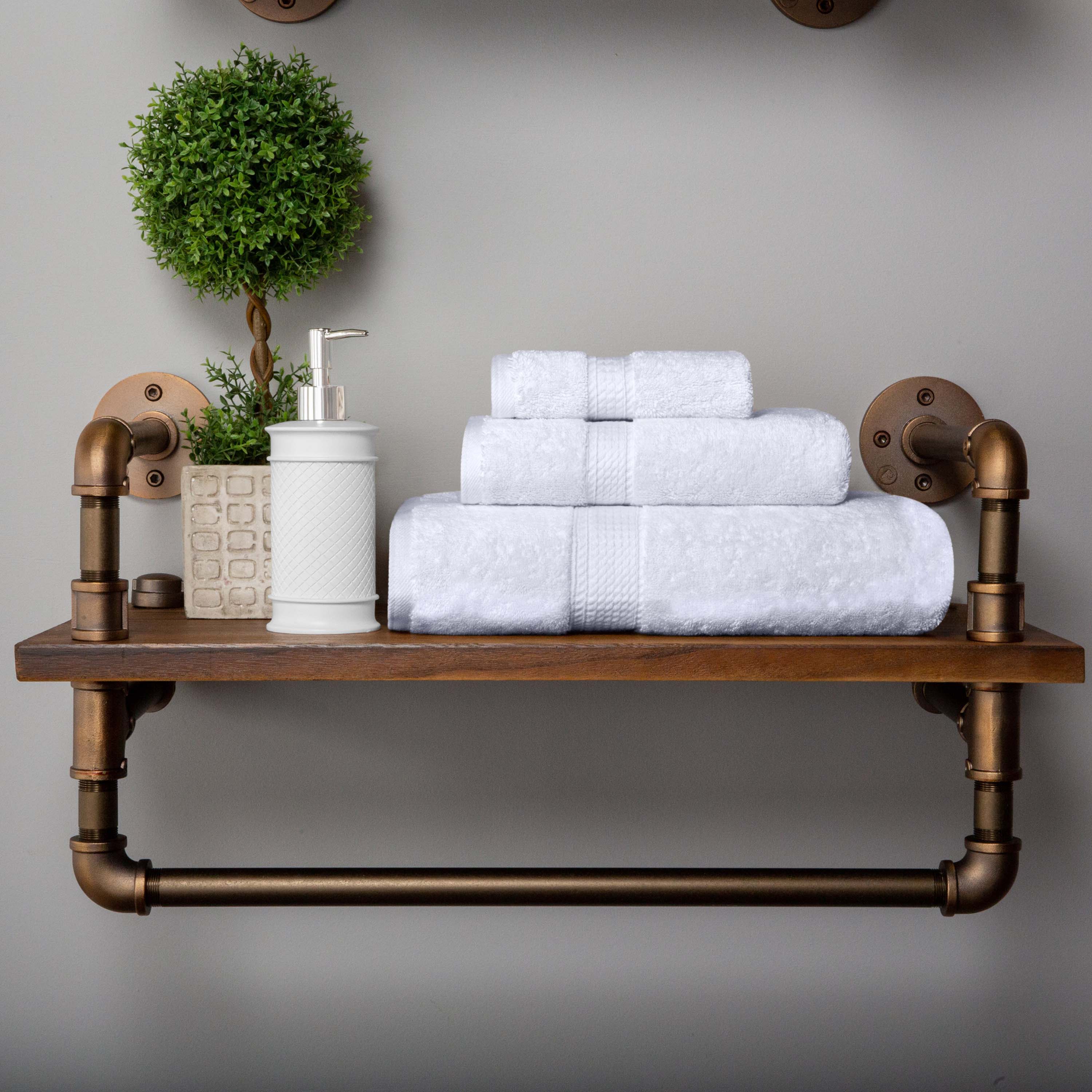 Premium Egyptian Cotton Bath Towel Set - 3 Piece Plush, Heavyweight & Ultra Soft for Spa, Bathroom & Luxury Home Use