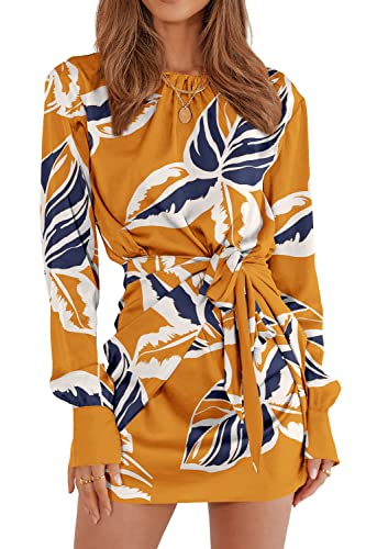 Print Yellow Big Leaves