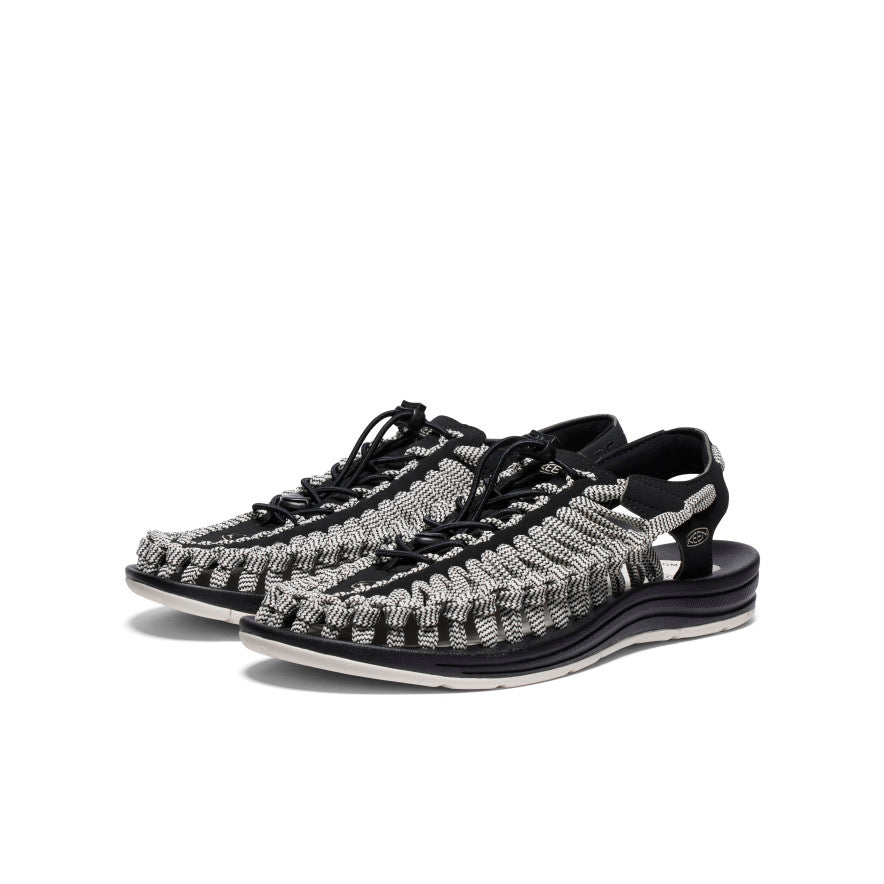 UNEEK Men's Flat Cord Sneakers - Black/Birch | Lightweight & Comfortable for Walking, Running & Casual Wear