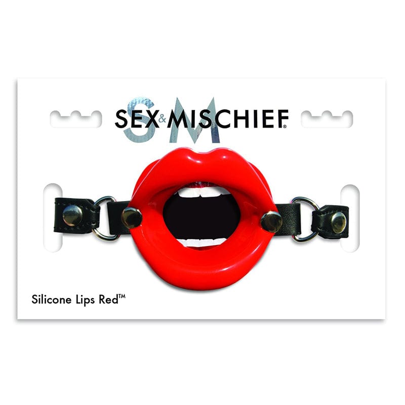 Red Silicone Open Mouth Gag for BDSM & Role Play - Perfect for Couples, Spicing Up Relationships & Adult Playtime
