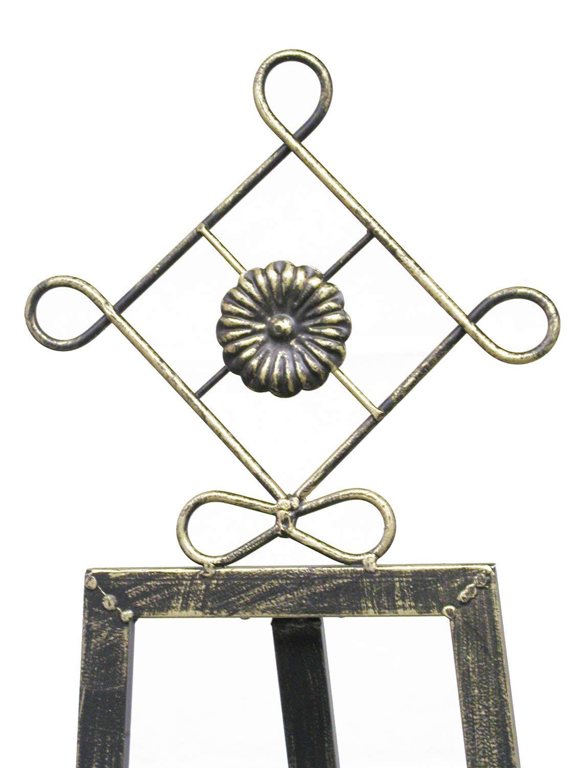 Designstyles Decorative Metal Easel Stand – Adjustable Floor Display for Art Pieces, Signs, Mirrors & Chalkboards - 61.5