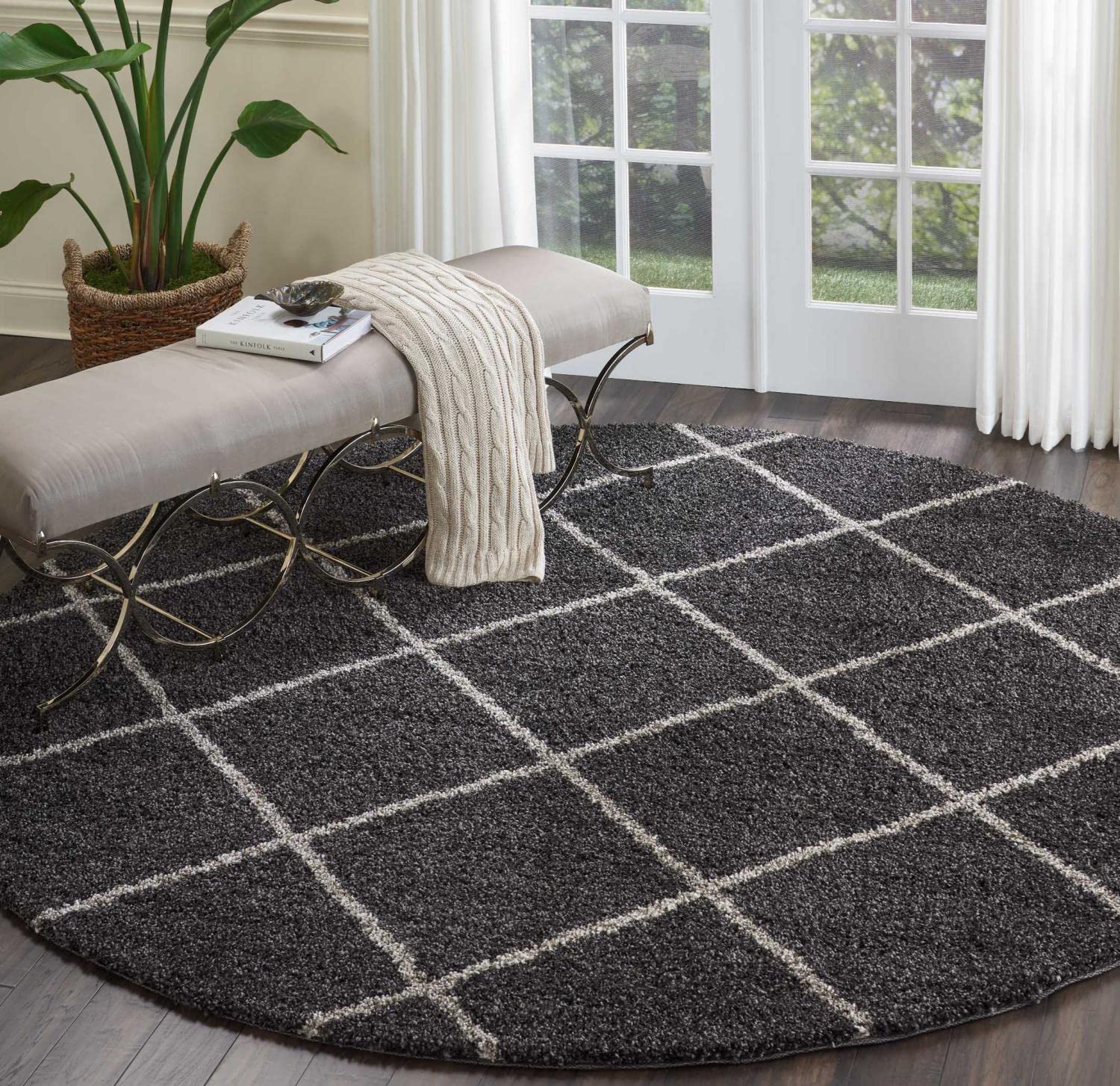 Nourison Brisbane Shag Charcoal 8'2