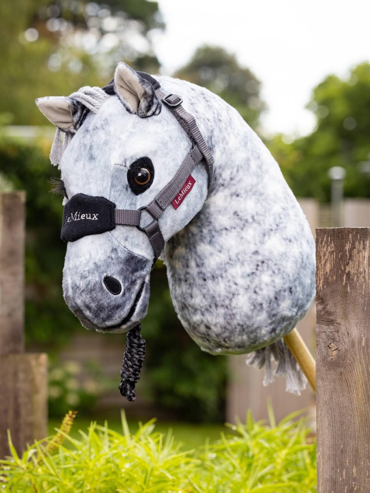 LeMieux Premium Hobby Horse Toy - Sam | Realistic Ride-On Plush Pony for Kids | Pretend Play, Birthday Gifts & Indoor/Outdoor Fun