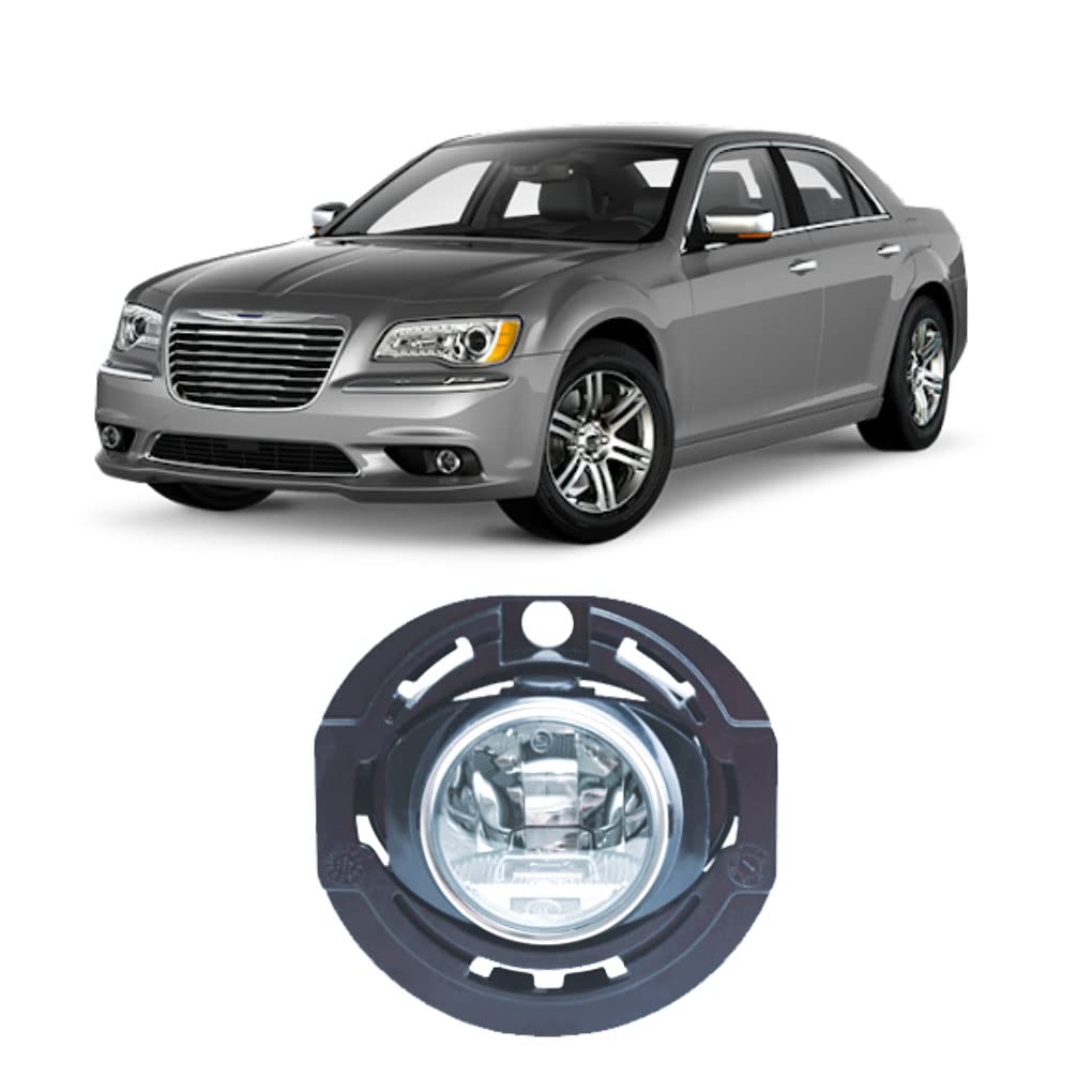 2011-2014 Chrysler 300 LED Fog Lights Pair - Bright White DRL Daytime Running Lights for Enhanced Visibility in Rain & Fog (Left & Right Side) - Perfect for Night Driving and Low Visibility Conditions