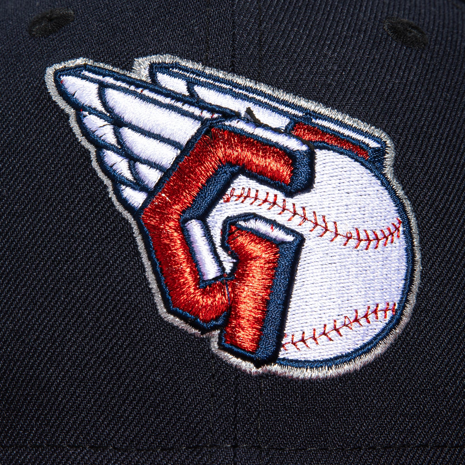 New Era 59Fifty Cleveland Indians MLB Baseball Cap with Progressive Field Patch - Navy & Cardinal Red Alternate Hat for Men | Game Day, Sports Fan Gear, Casual Wear